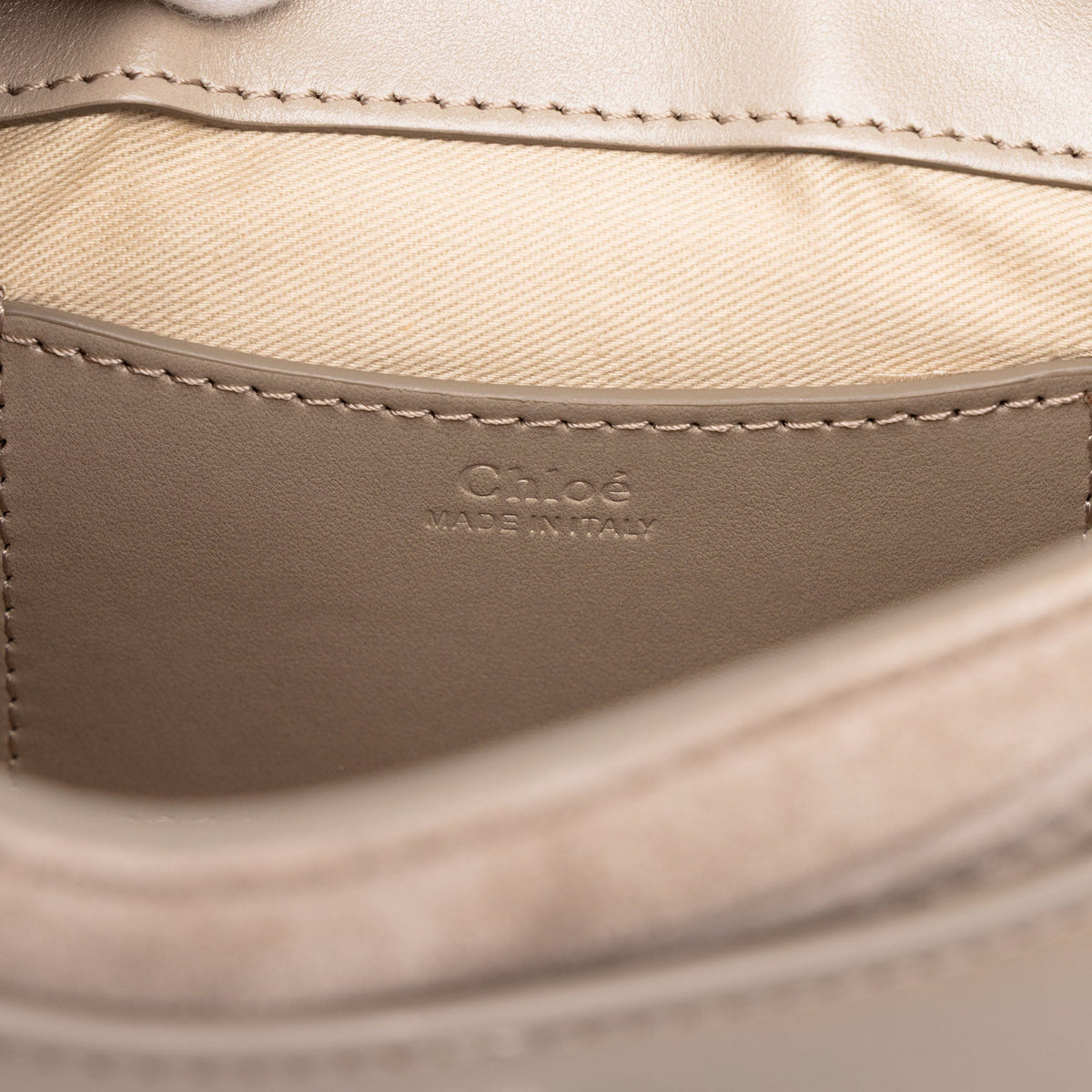 Chloé Small Leather Tess Satchel — Brown