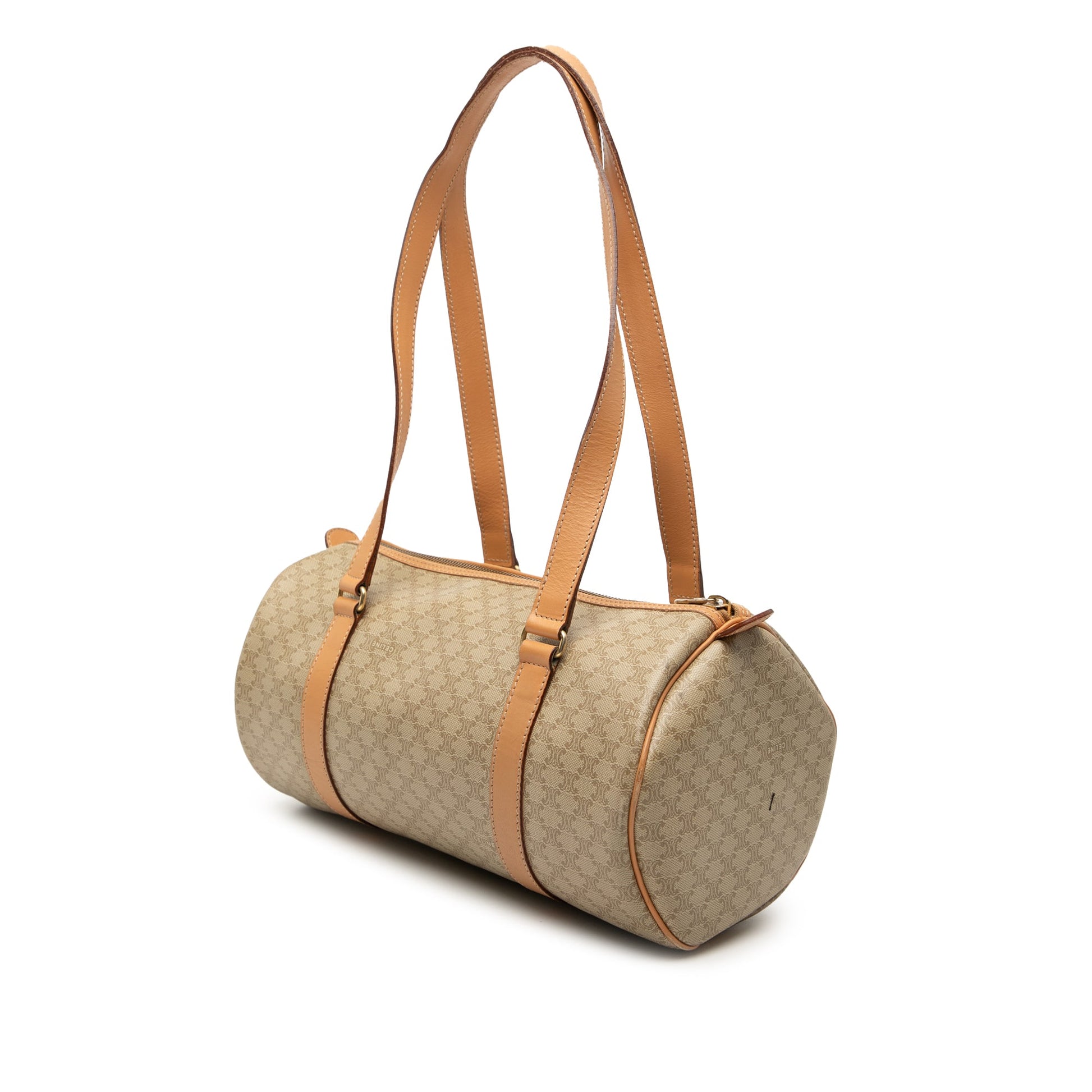 Celine Macadam Coated Canvas Shoulder Bag