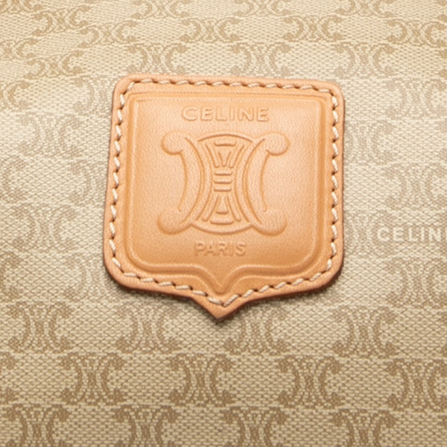 Celine Macadam Coated Canvas Shoulder Bag