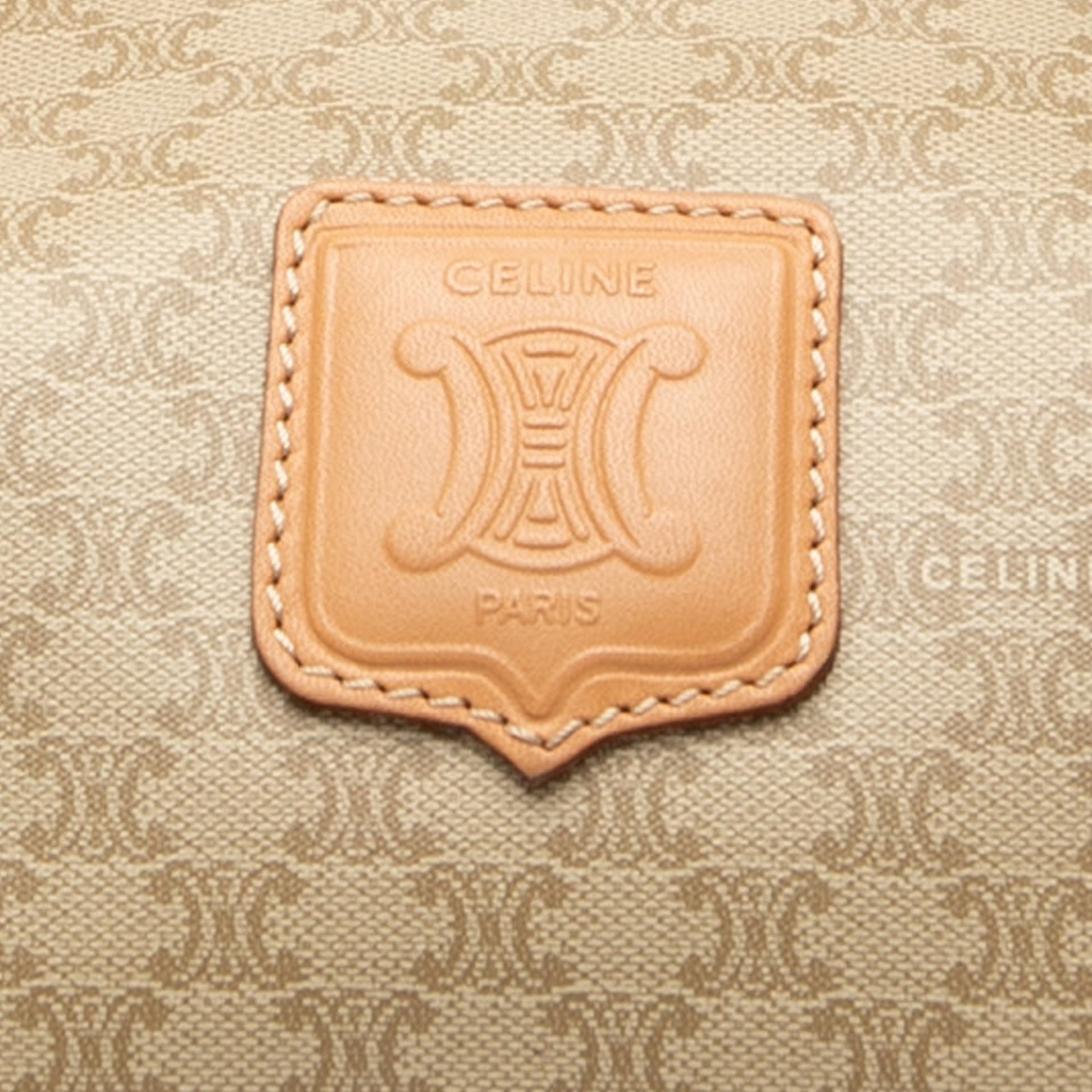 Celine Macadam Coated Canvas Shoulder Bag