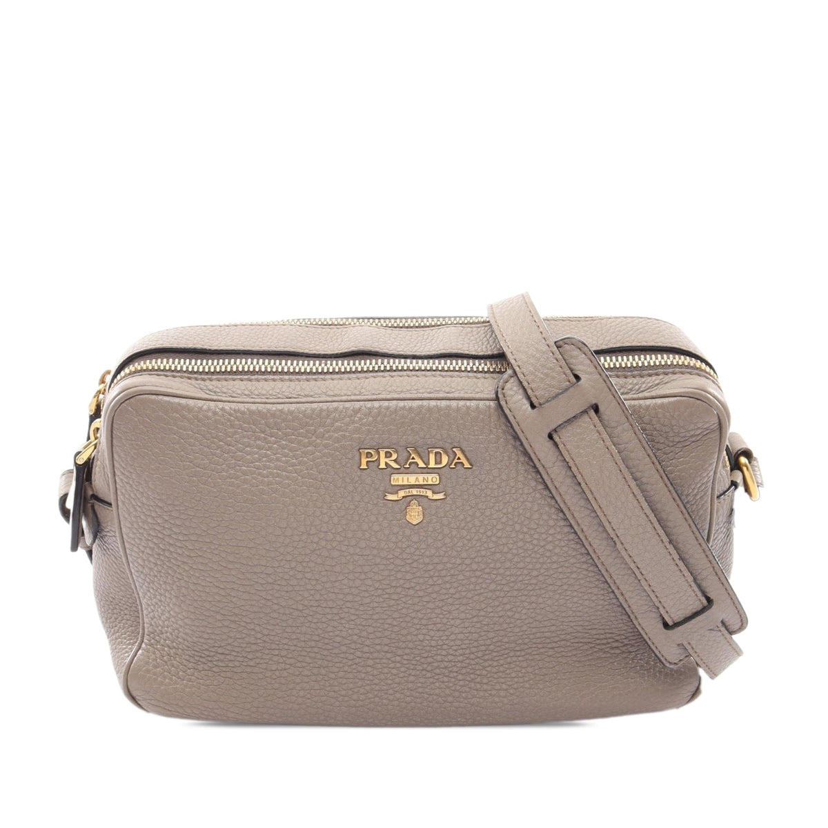 Prada Vitello Daino Double Zip Camara Bag