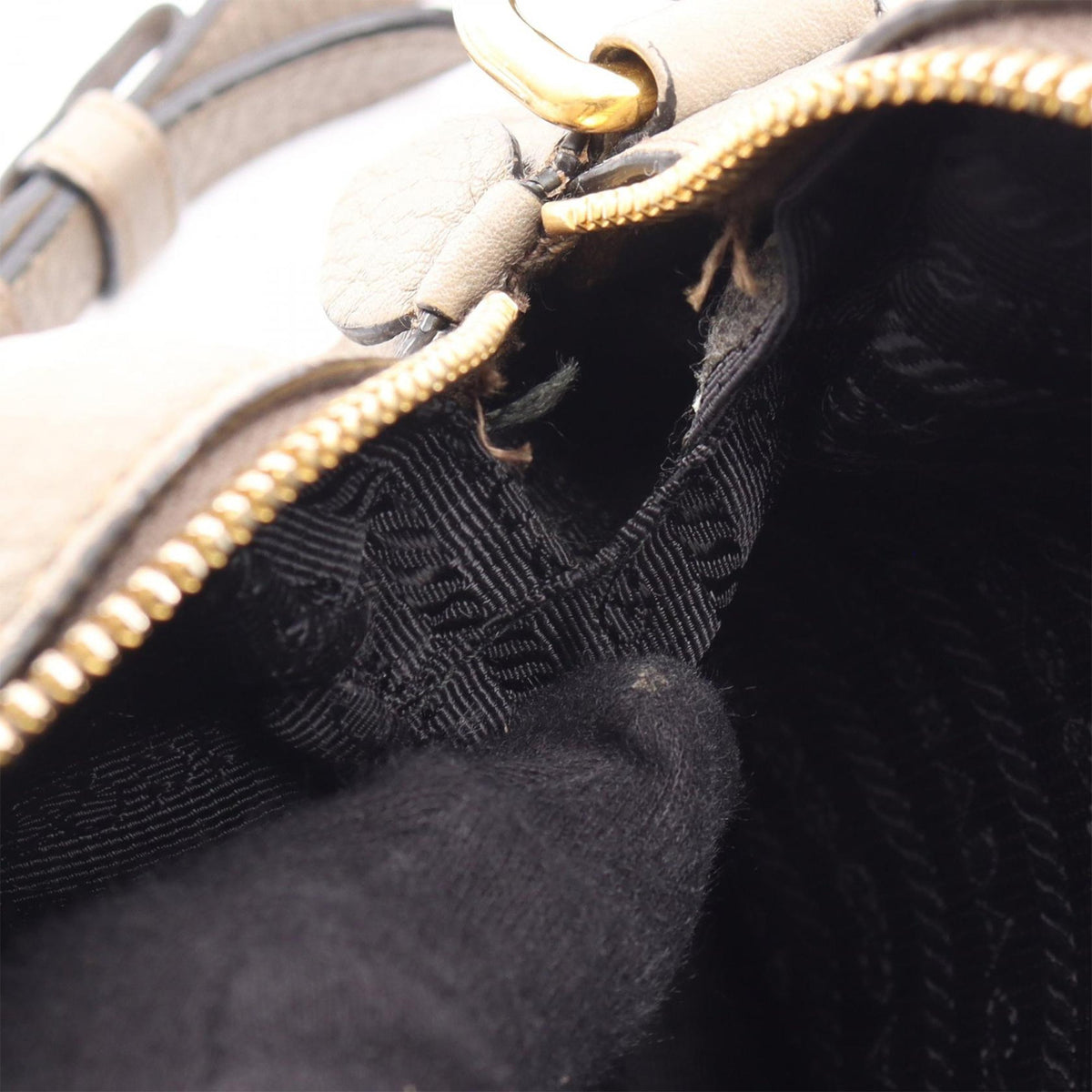 Prada Vitello Daino Double Zip Camara Bag