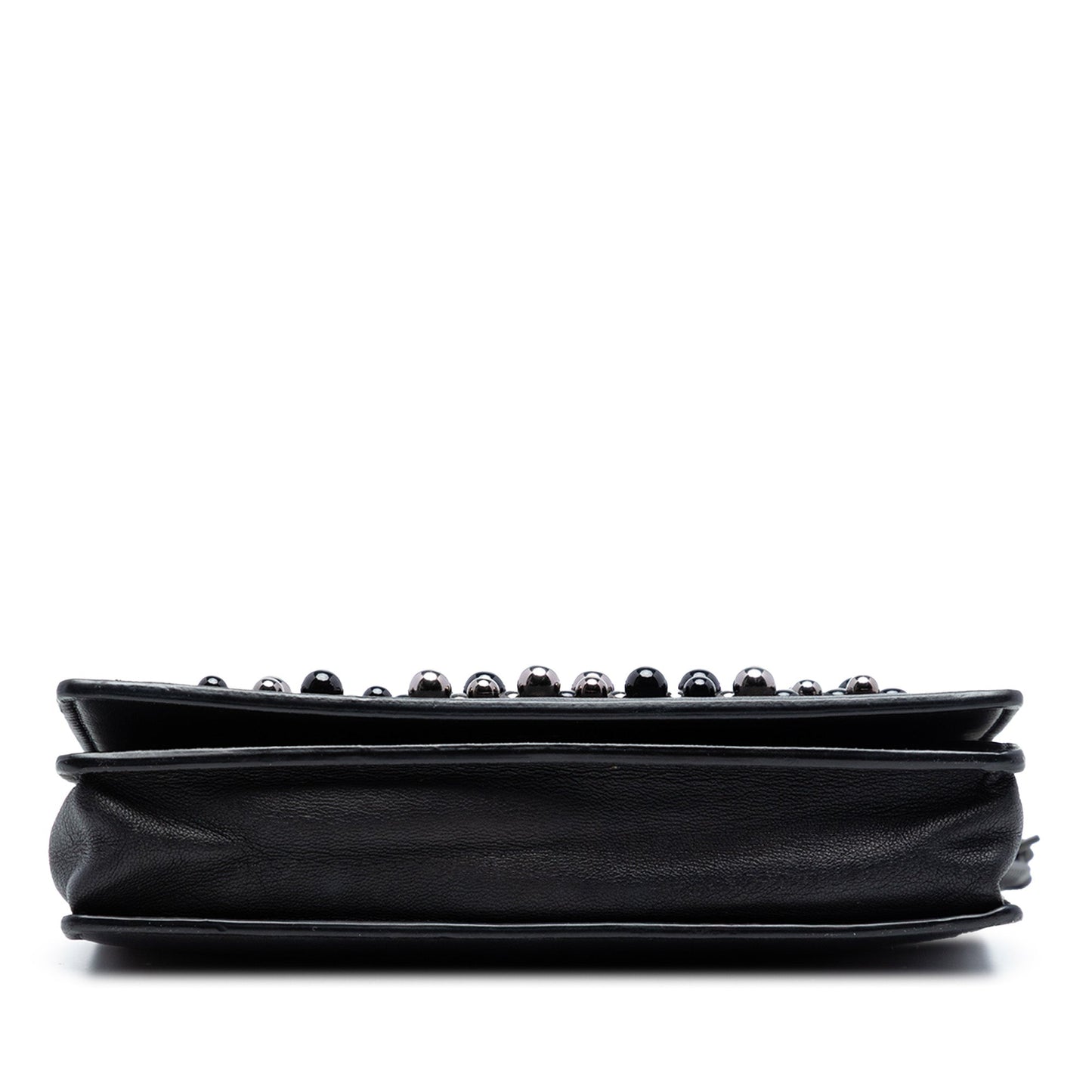 Bottega Veneta Leather Studded Wallet on Chain