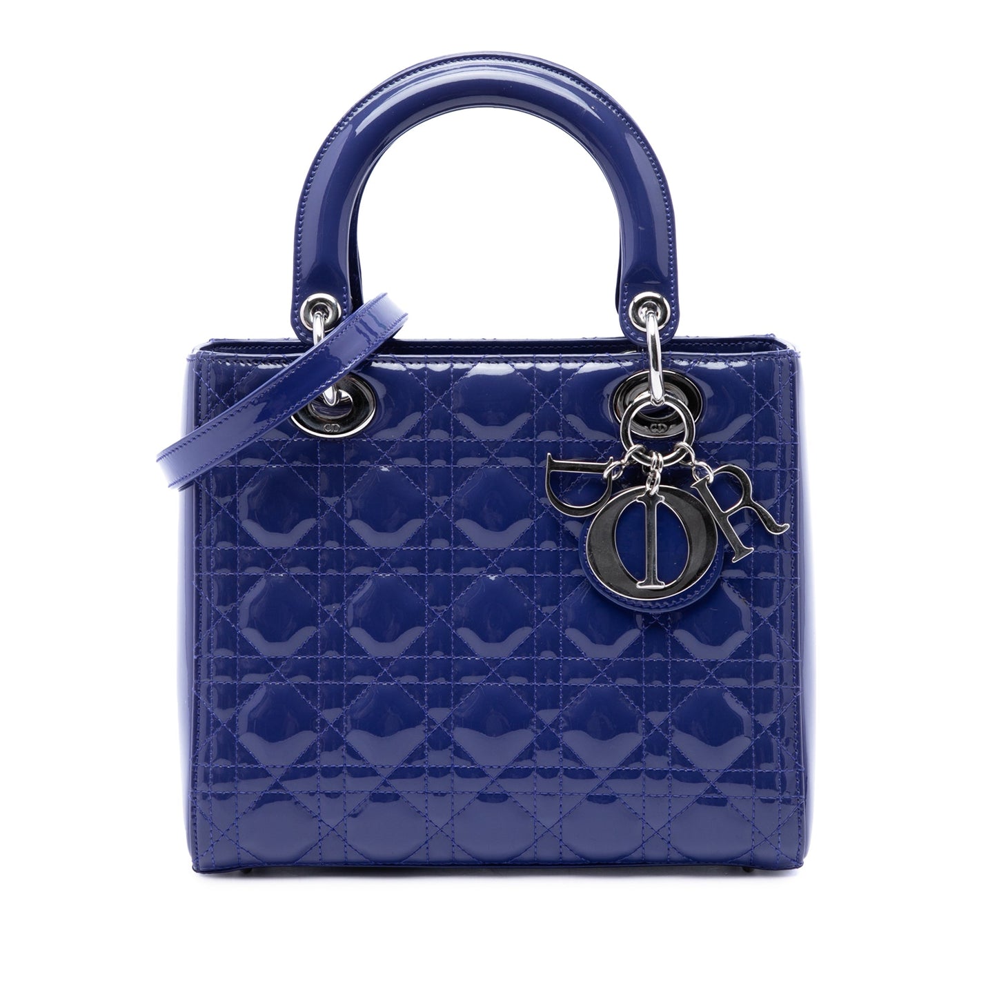Dior Medium Patent Cannage Lady Dior