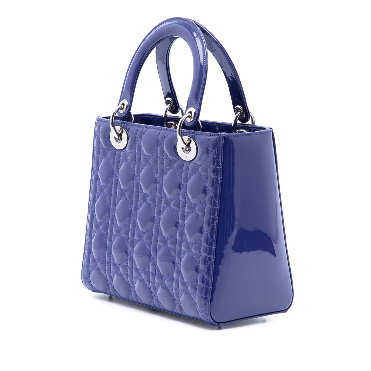Dior Medium Patent Cannage Lady Dior