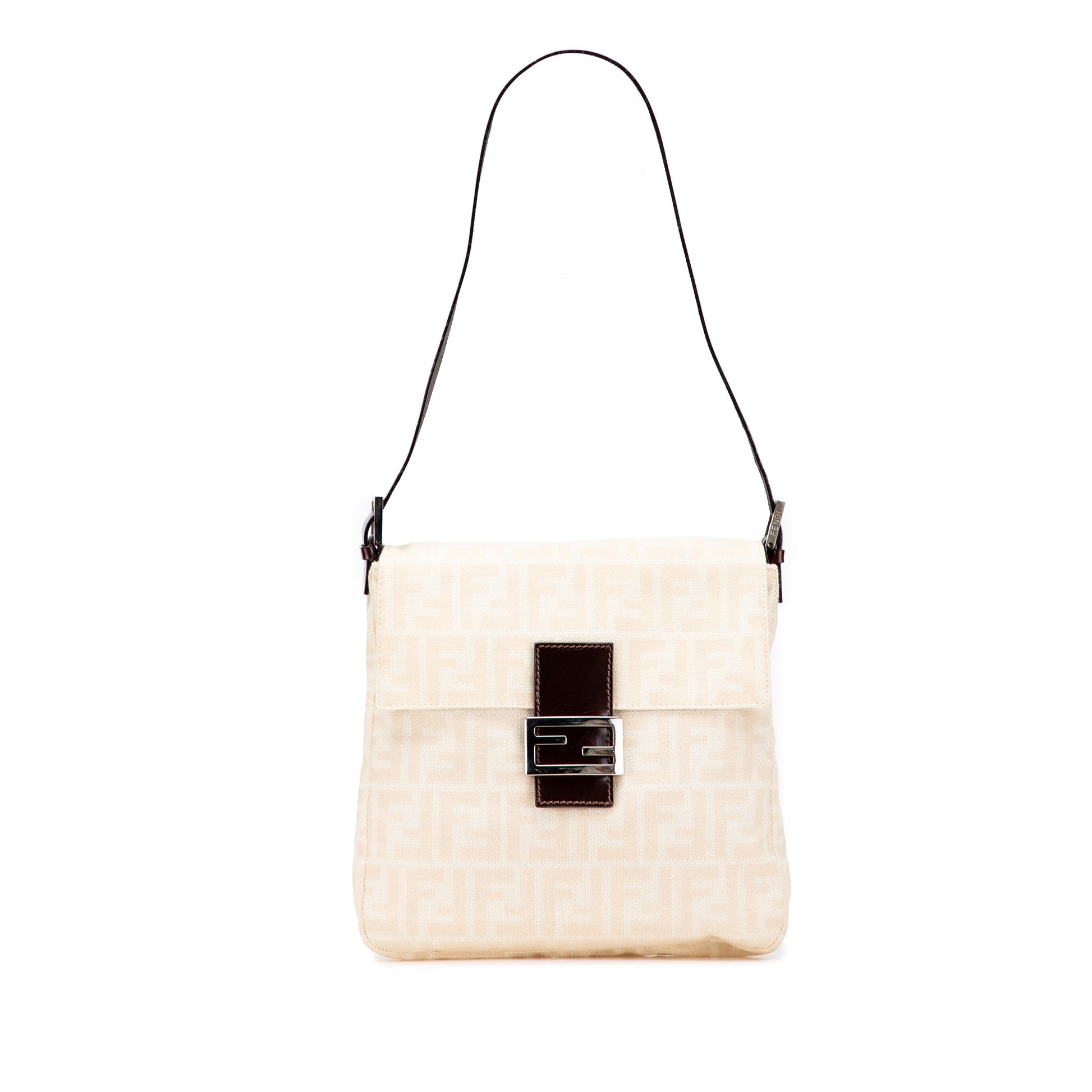 Fendi Zucca Canvas Shoulder Bag