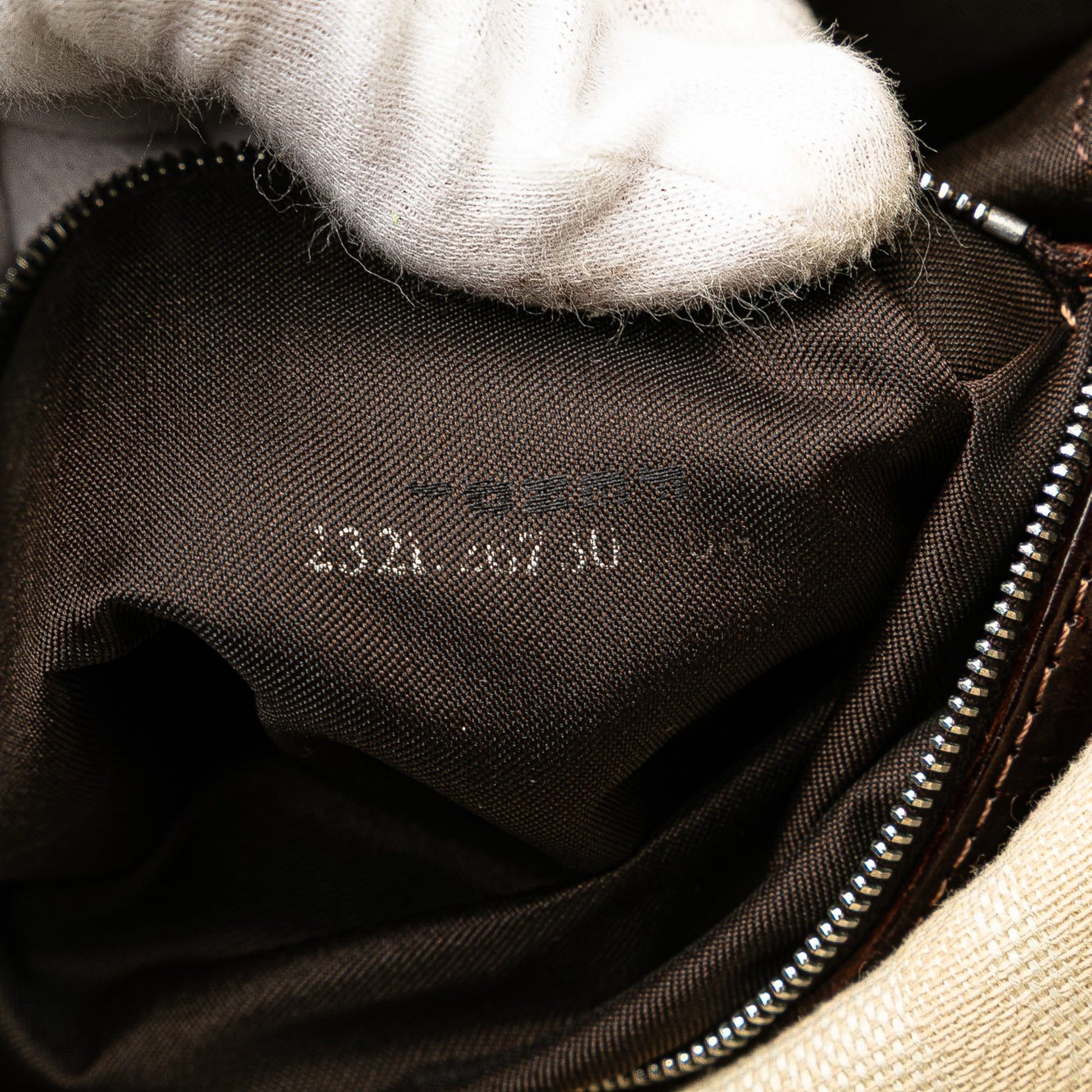 Fendi Zucca Canvas Shoulder Bag