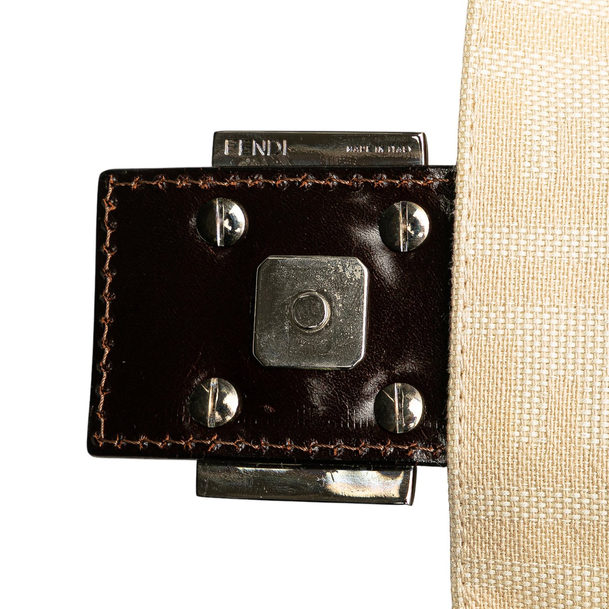 Fendi Zucca Canvas Shoulder Bag