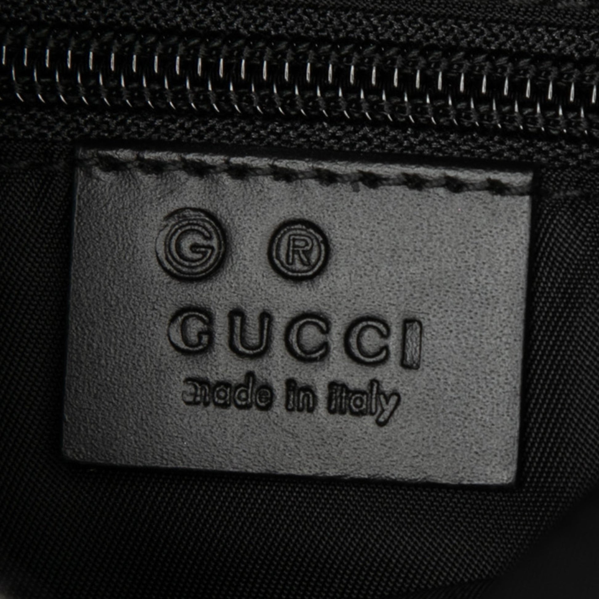 Gucci Canvas Techno Web Fold Over Backpack