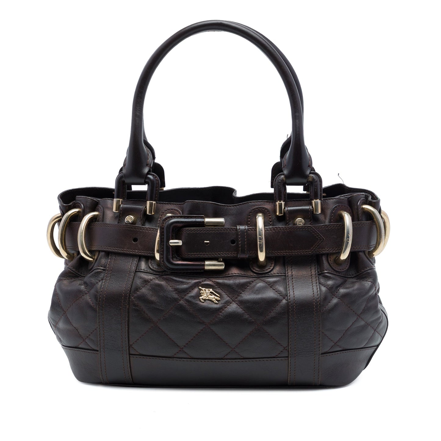 Burberry Baby Quilted Leather Beaton Handbag