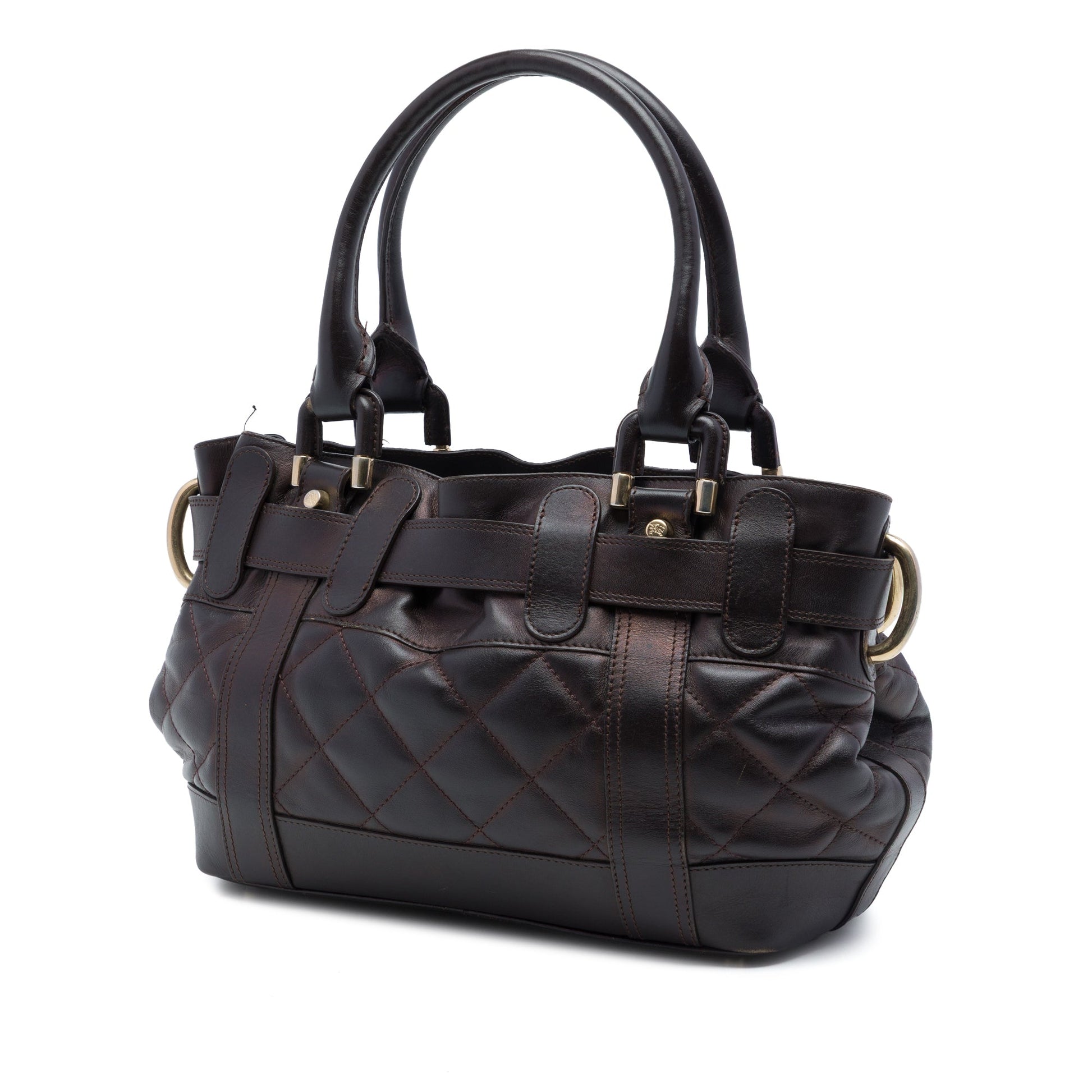 Burberry Baby Quilted Leather Beaton Handbag