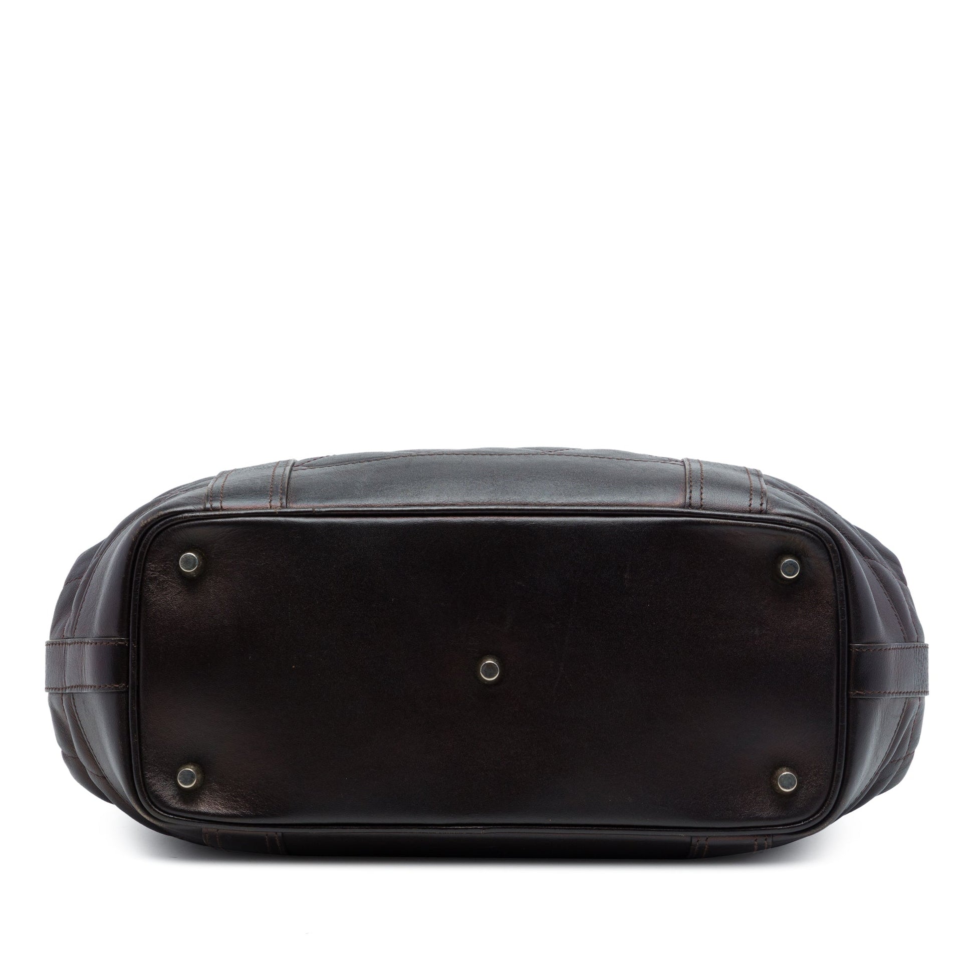 Burberry Baby Quilted Leather Beaton Handbag