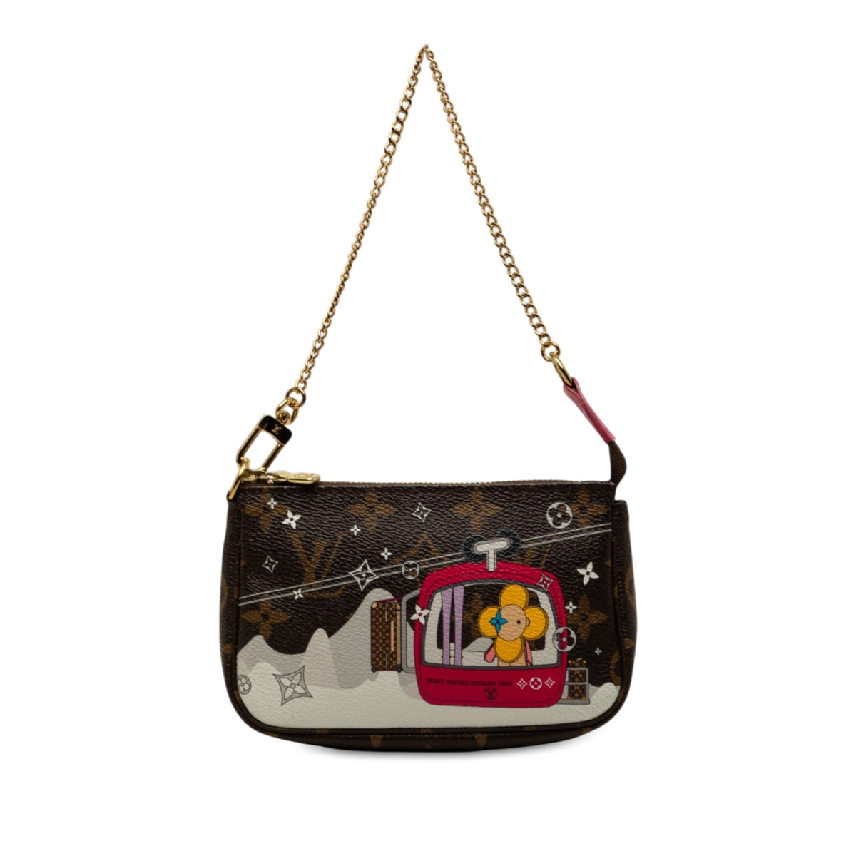 Louis Vuitton Monogram Christmas Animation Mini Courchevel Pochette Accessories