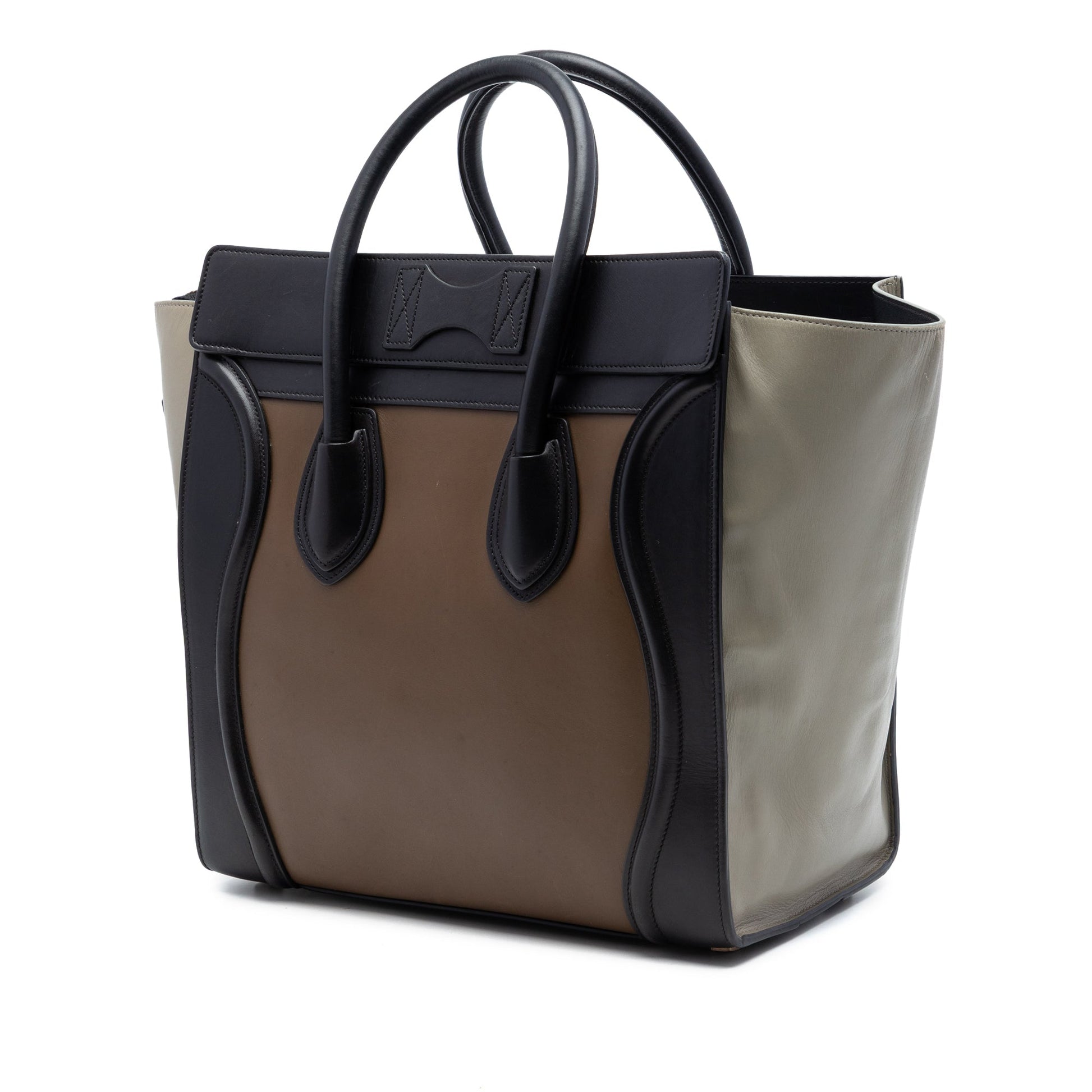 Celine Mini Tricolor Calfskin Luggage Tote
