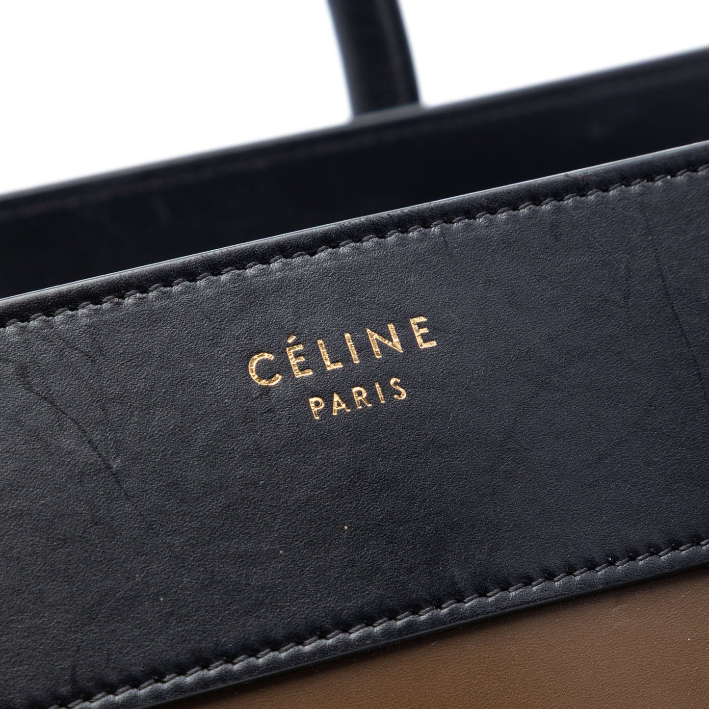 Celine Mini Tricolor Calfskin Luggage Tote