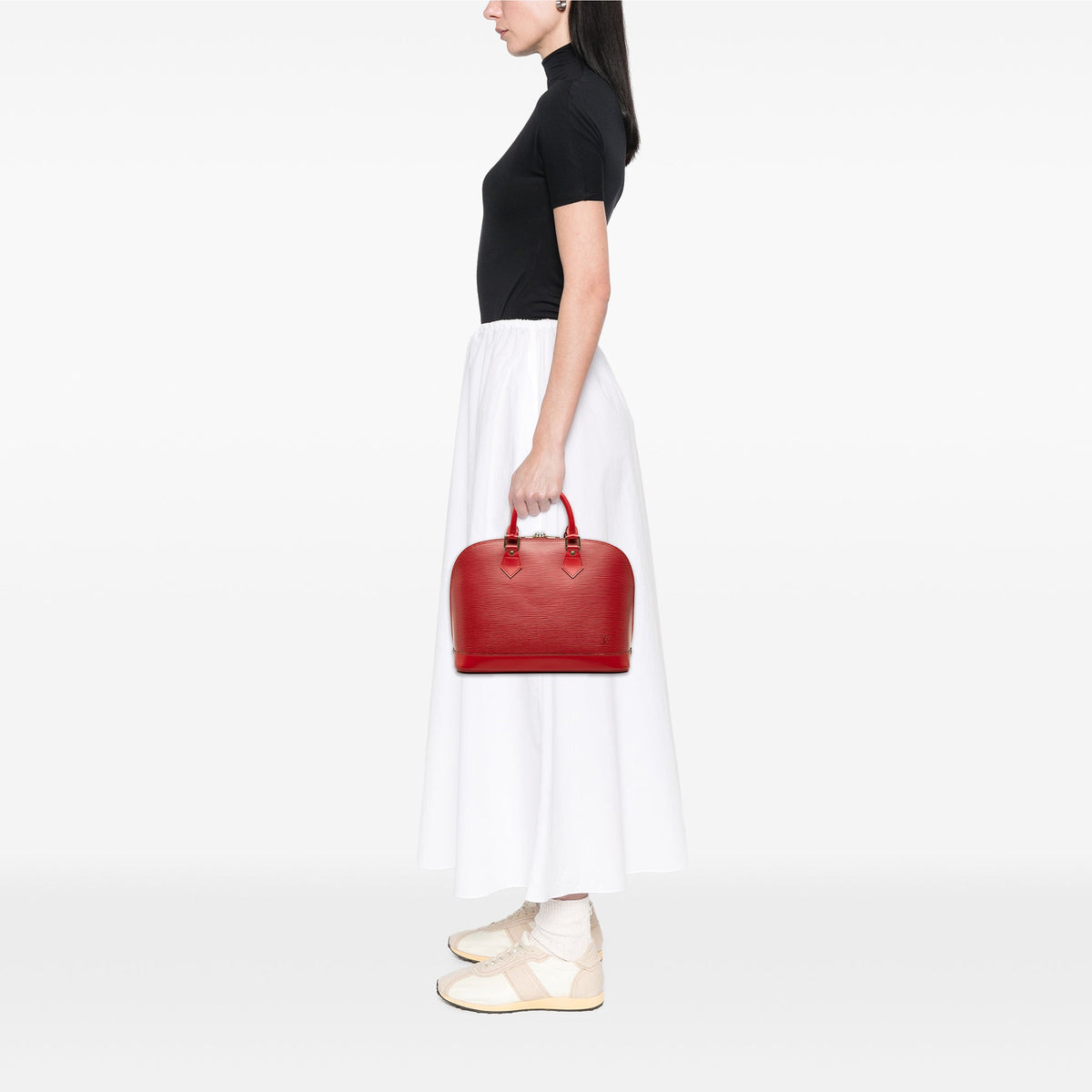 Louis Vuitton Epi Alma PM — Red