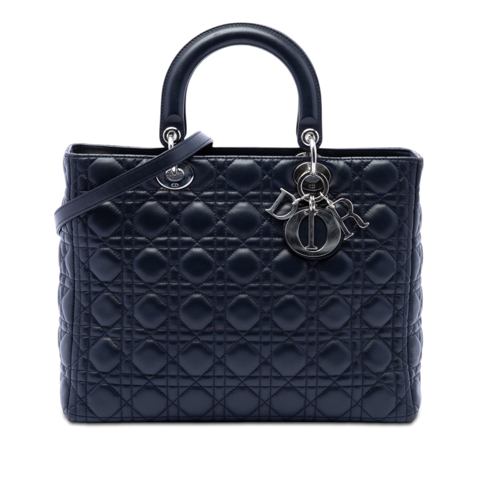 Dior Large Lambskin Cannage Lady Dior