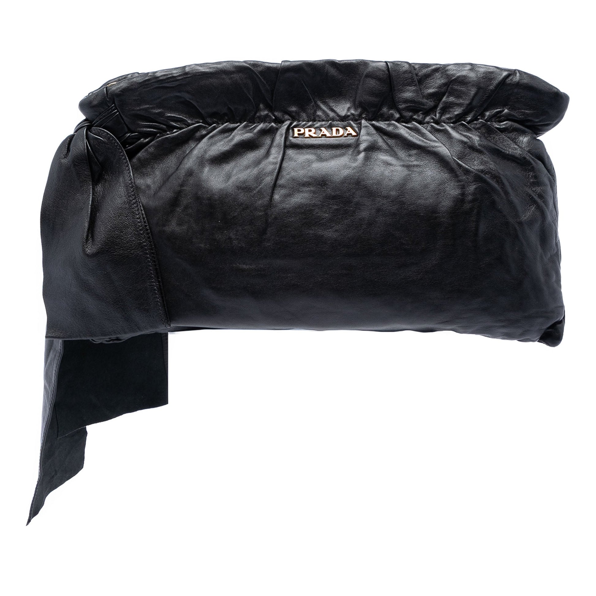 Prada Nappa Antique Bow Clutch