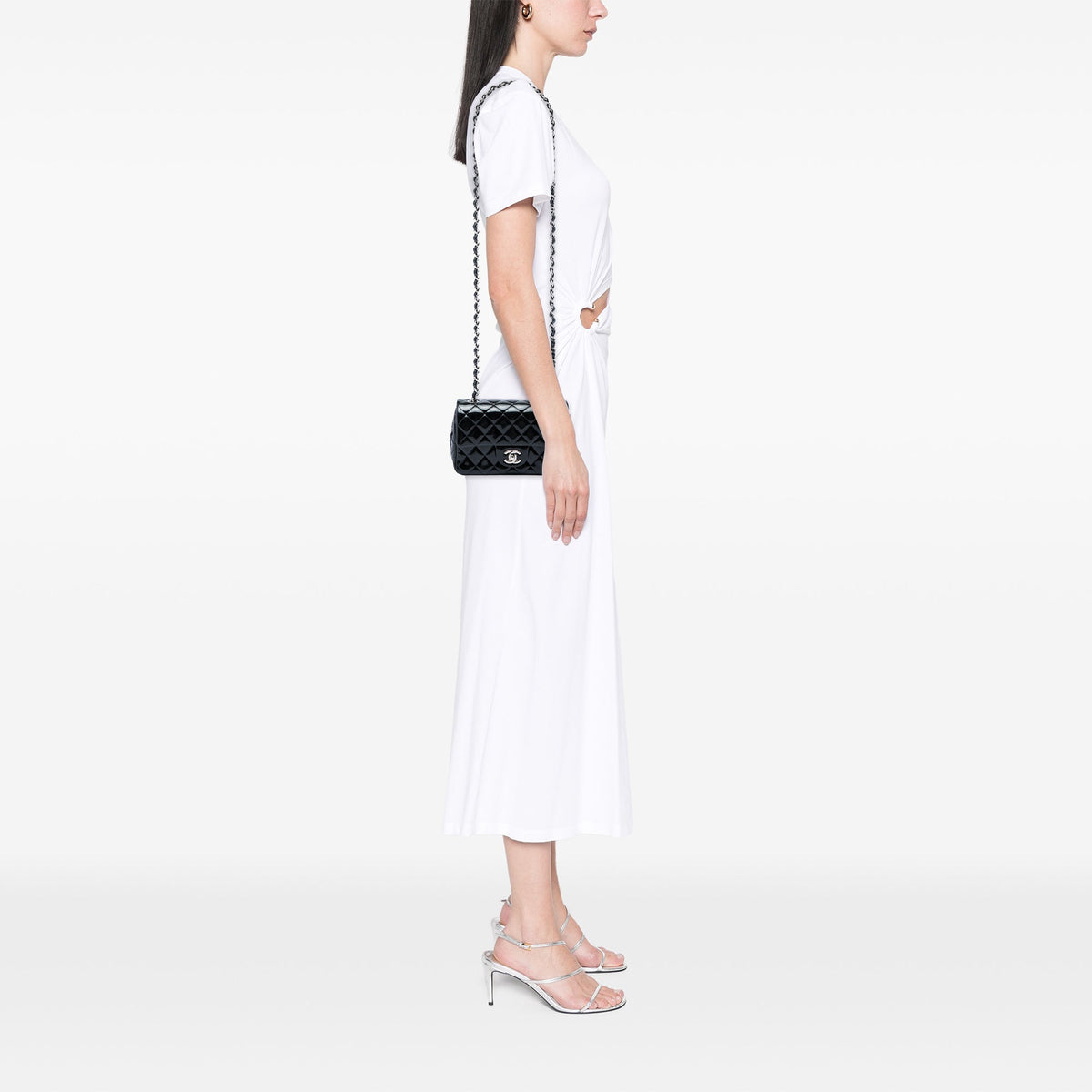 Chanel Mini Rectangular Classic Patent Single Flap