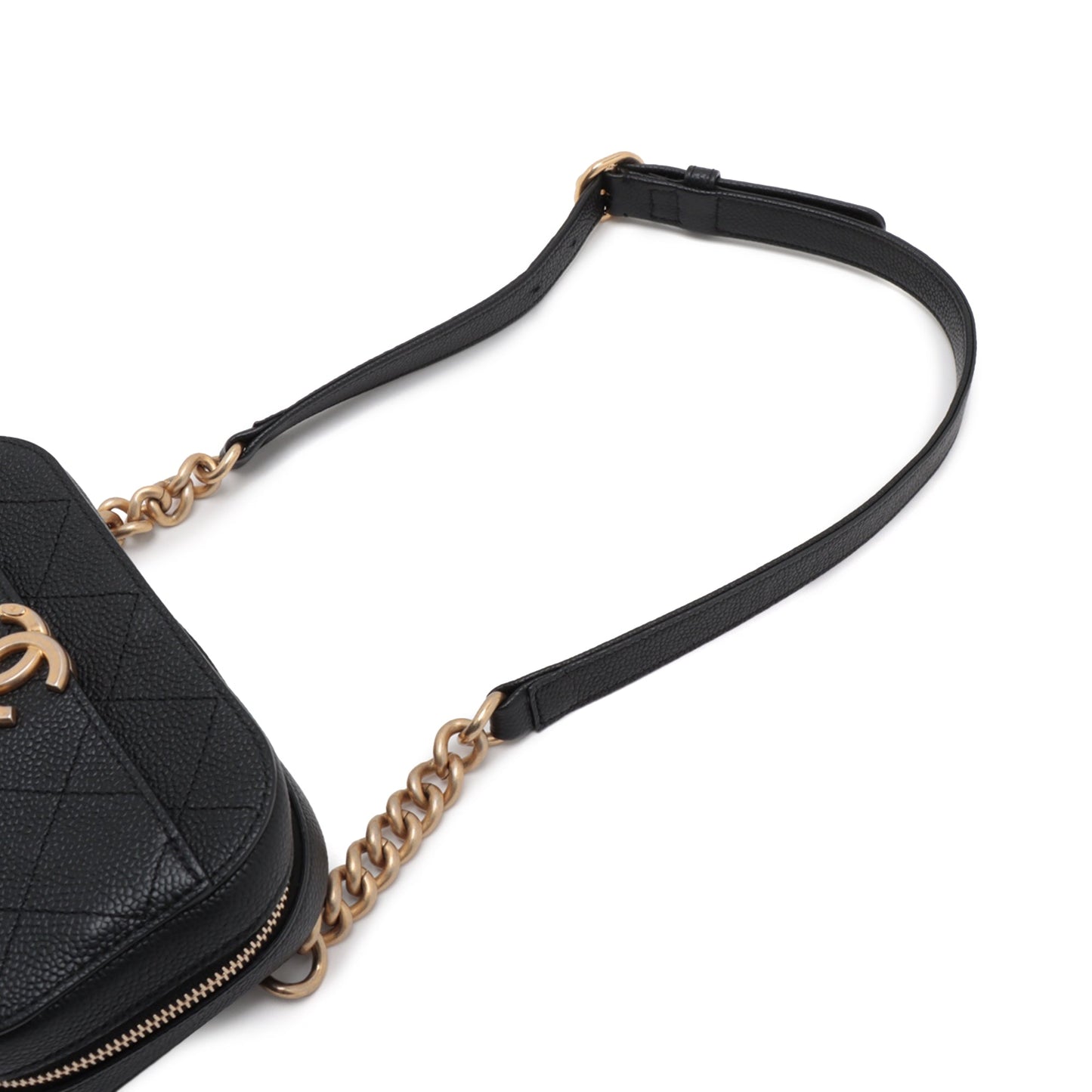 Chanel CC Stitched Caviar Chic Affinity Belt Bag