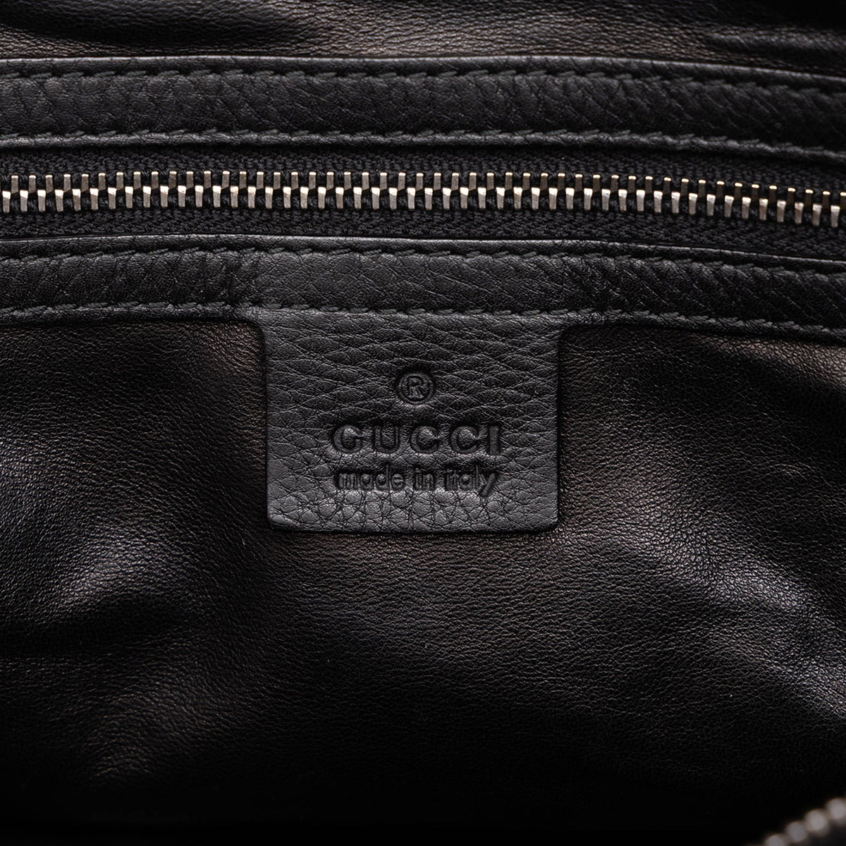 Gucci Calfskin Icon Bit Satchel — Black
