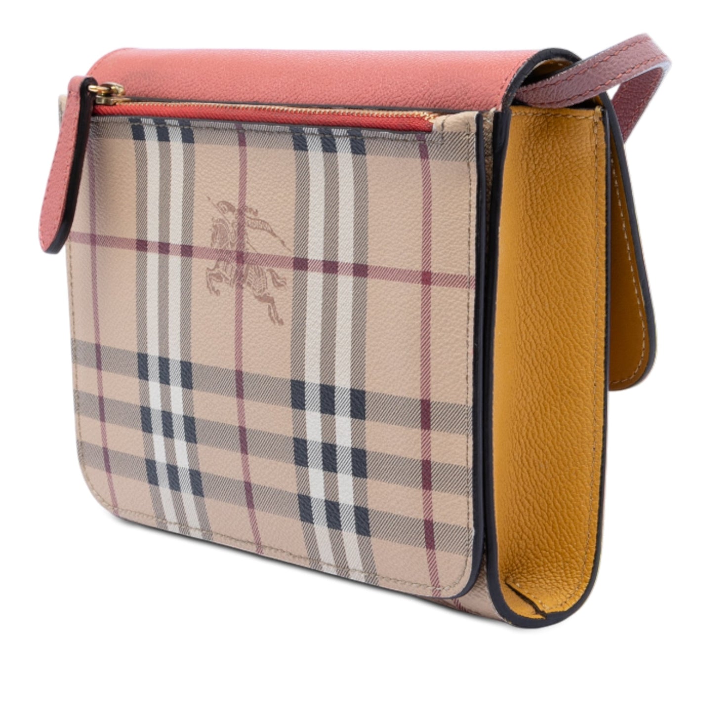 Burberry Haymarket Check Coated Canvas and Calfskin Loxley Crossbody