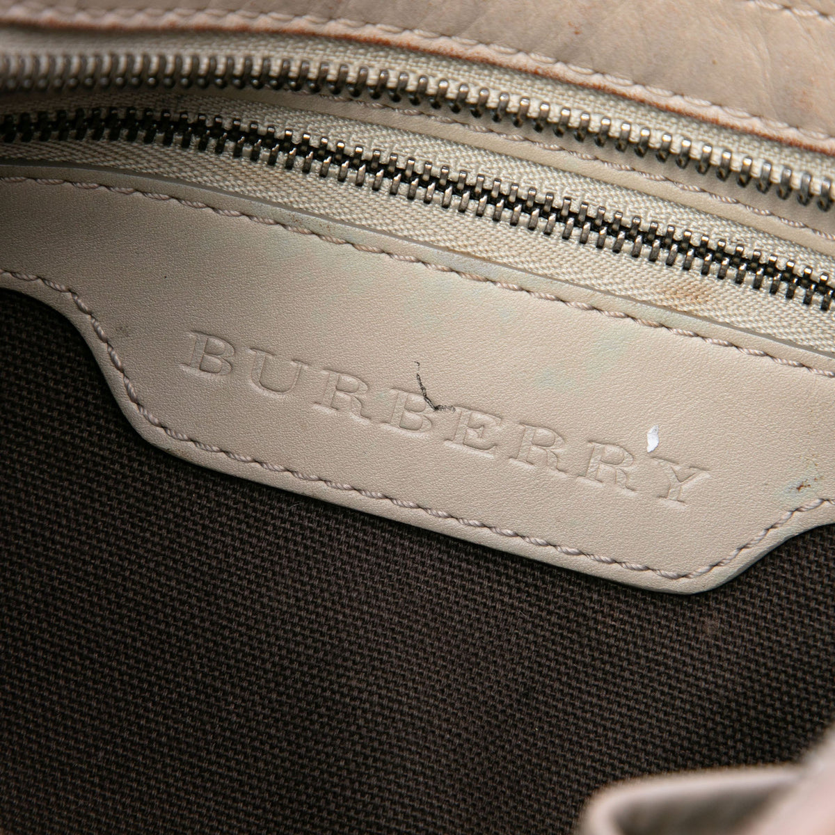 Burberry Smoke Check Coated Canvas Brooklyn Hobo — Gray
