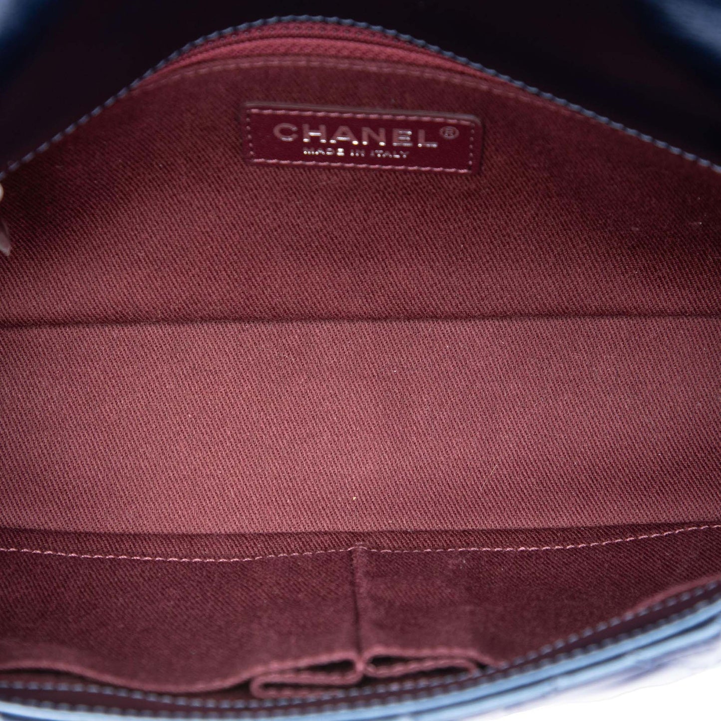Chanel Medium Quilted Glazed Calfskin Coco Pleats Flap