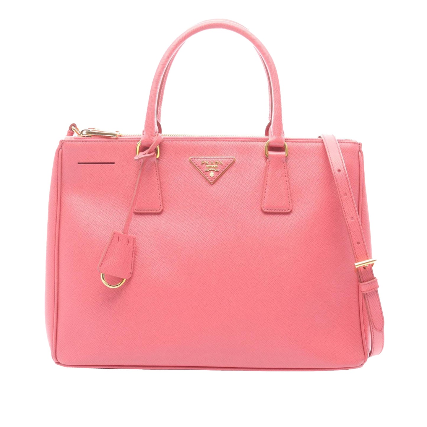 Prada Medium Saffiano Lux Galleria Double Zip Satchel