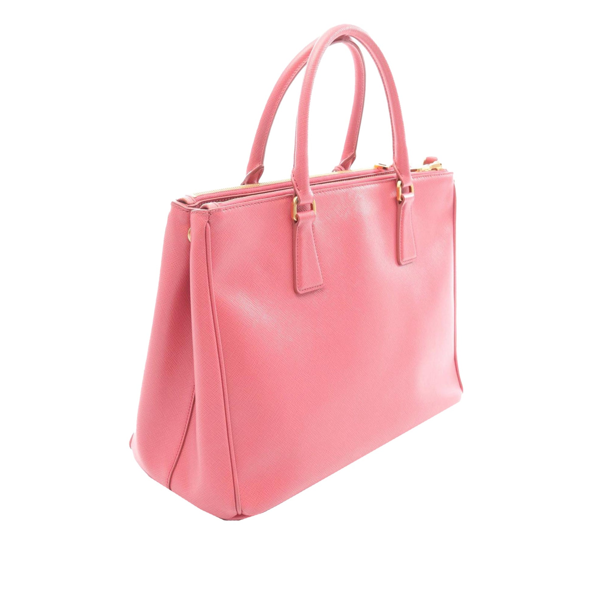 Prada Medium Saffiano Lux Galleria Double Zip Satchel