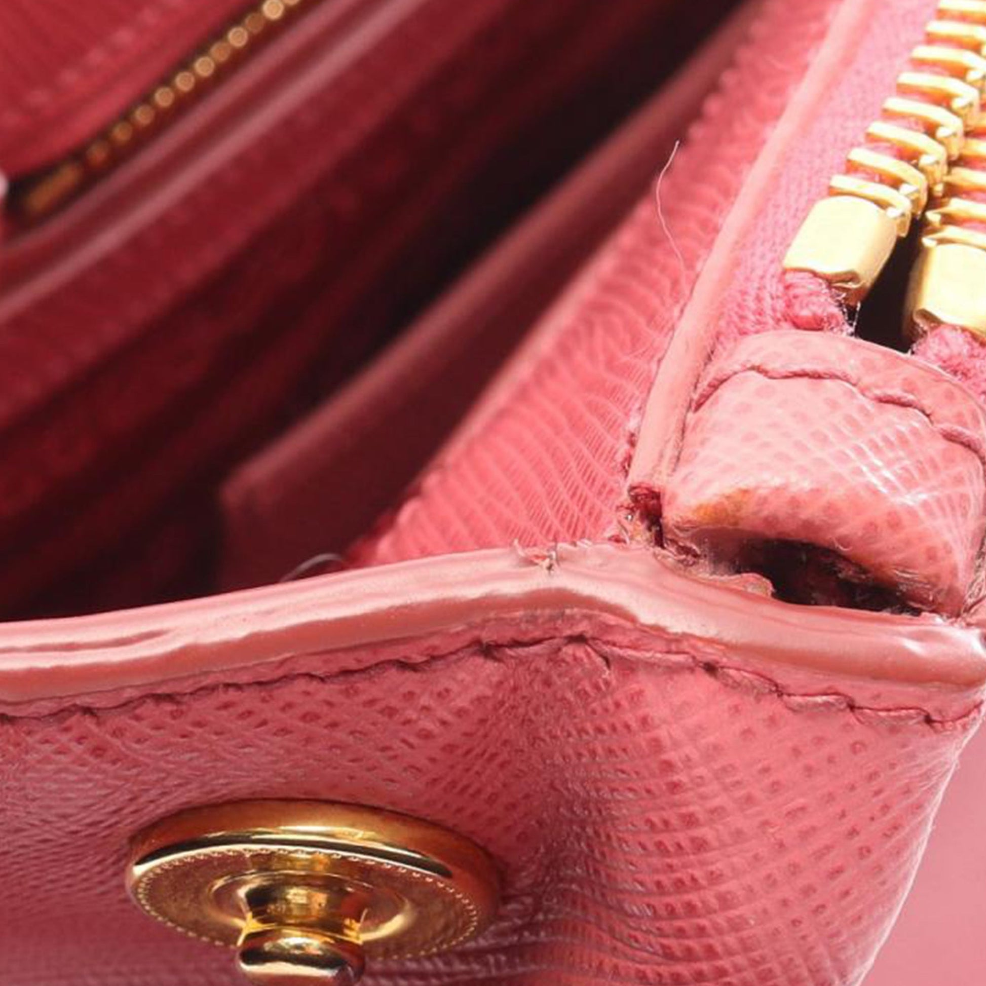 Prada Medium Saffiano Lux Galleria Double Zip Satchel
