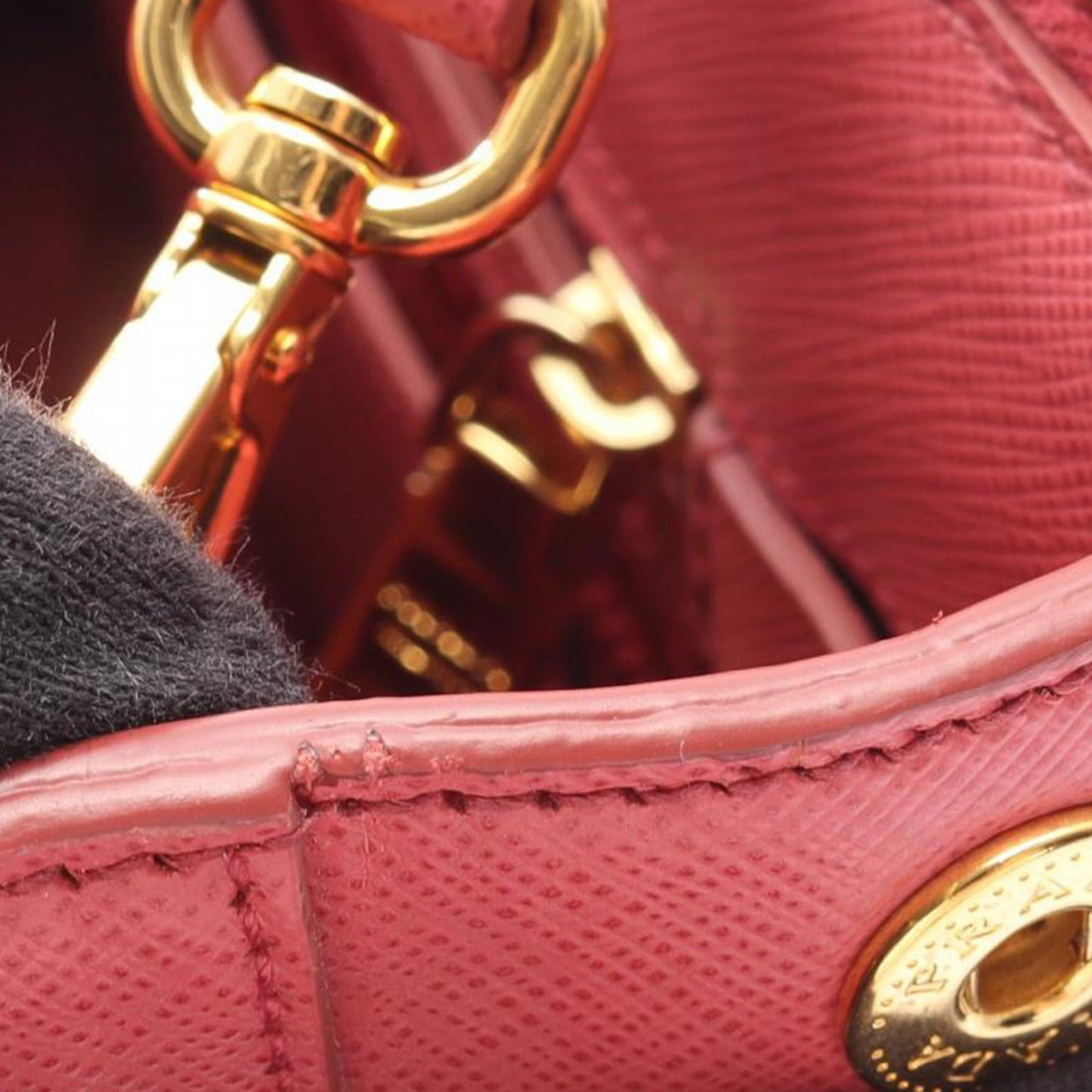 Prada Medium Saffiano Lux Galleria Double Zip Satchel