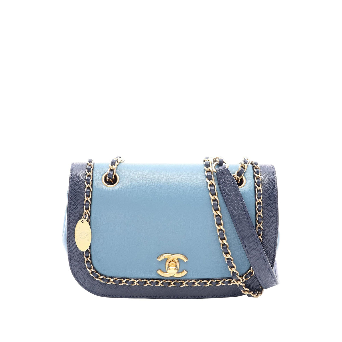 Chanel Lambskin and Caviar Lovely Chains Flap