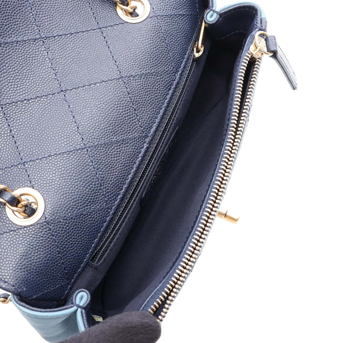 Chanel Lambskin and Caviar Lovely Chains Flap