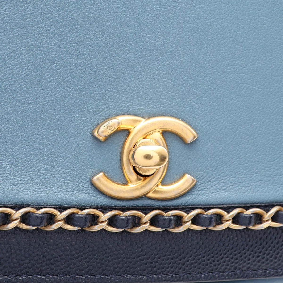 Chanel Lambskin and Caviar Lovely Chains Flap