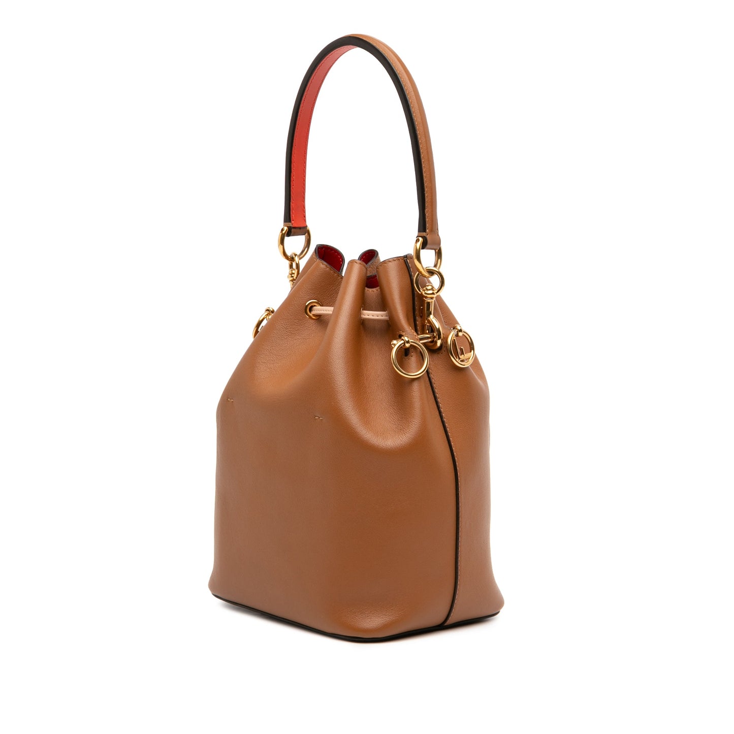 Fendi Small Perforated Leather Mon Tresor Bucket Bag