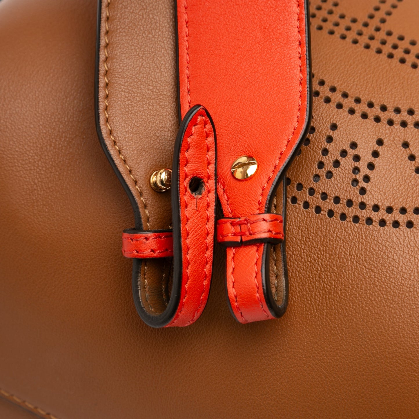Fendi Small Perforated Leather Mon Tresor Bucket Bag