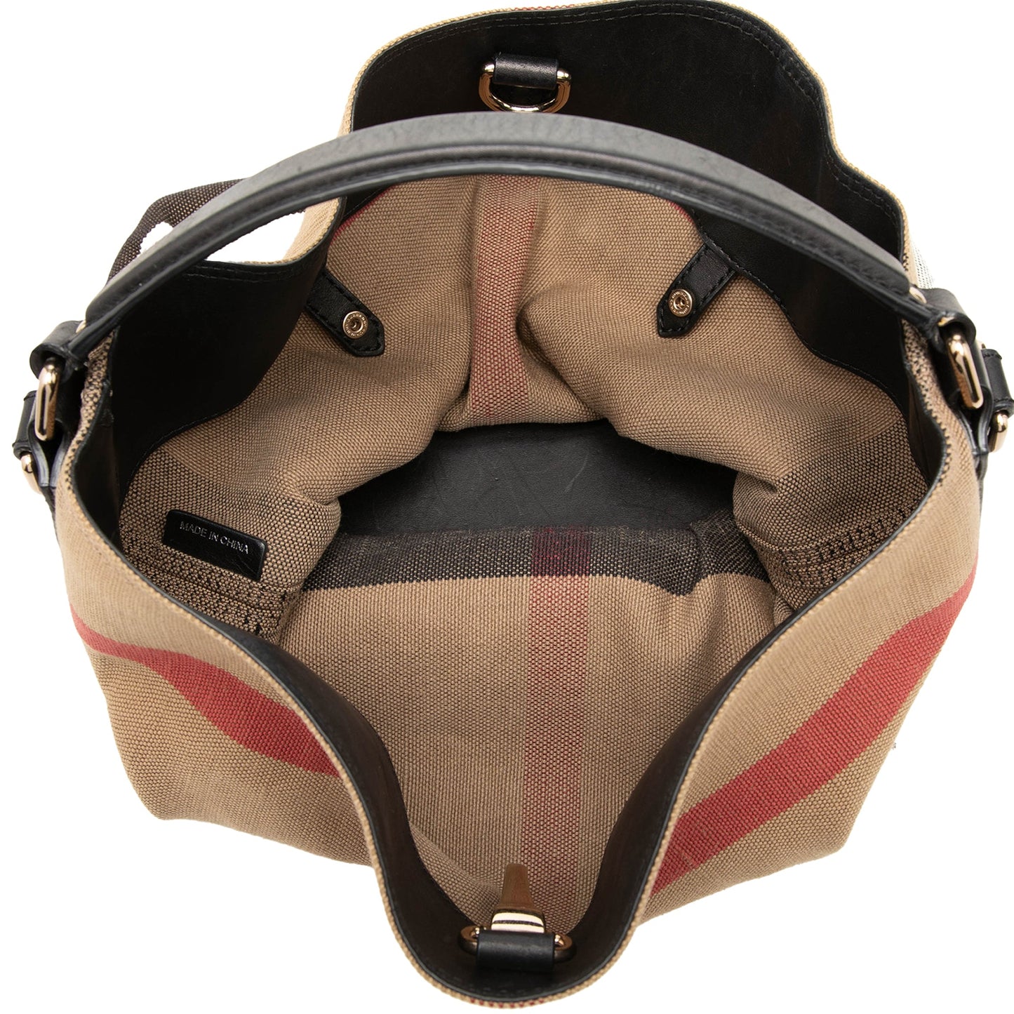 Burberry House Check Canvas Ashby Satchel