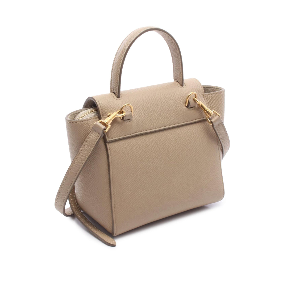Celine Pico Grained Calfskin Belt Bag — Beige