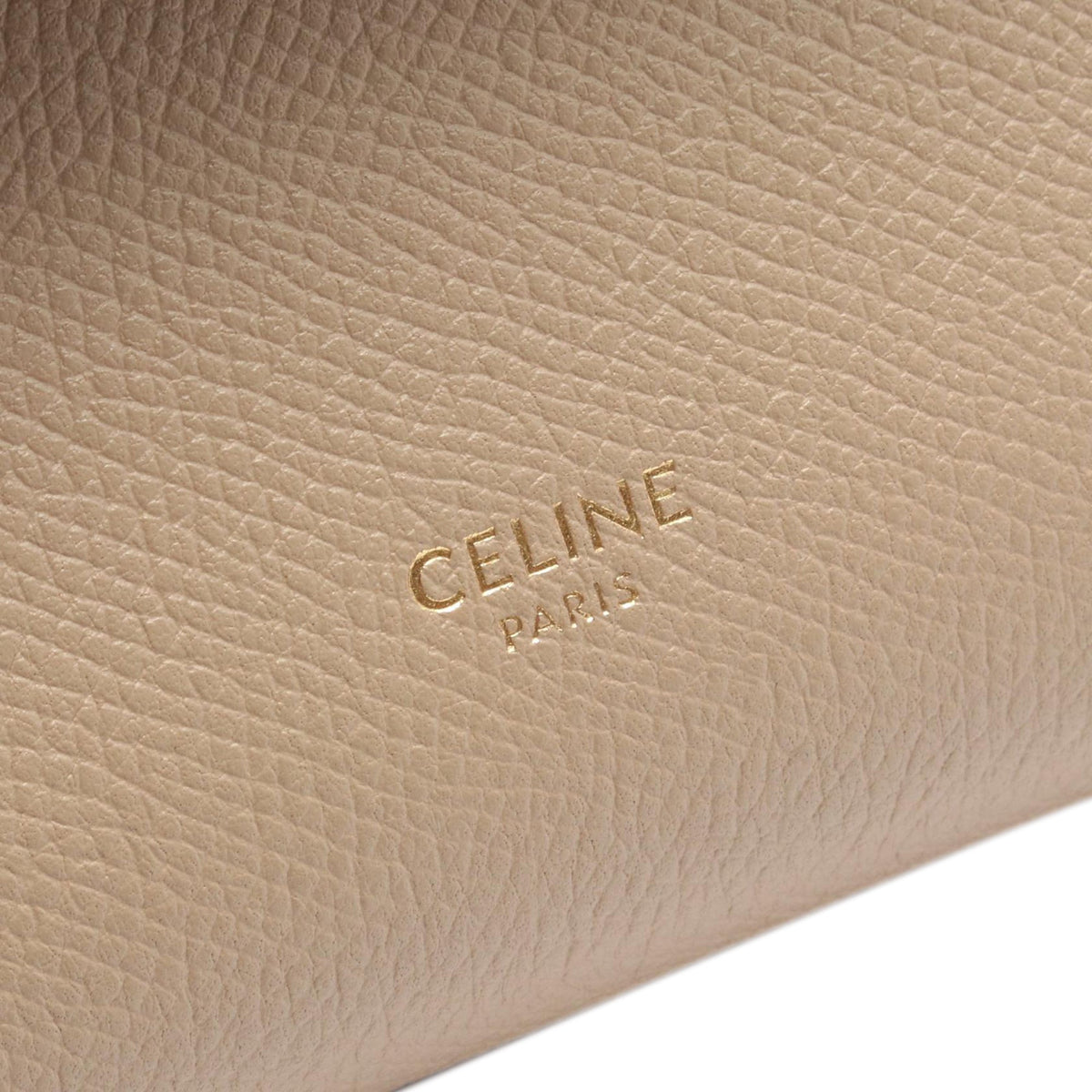 Celine Pico Grained Calfskin Belt Bag — Beige