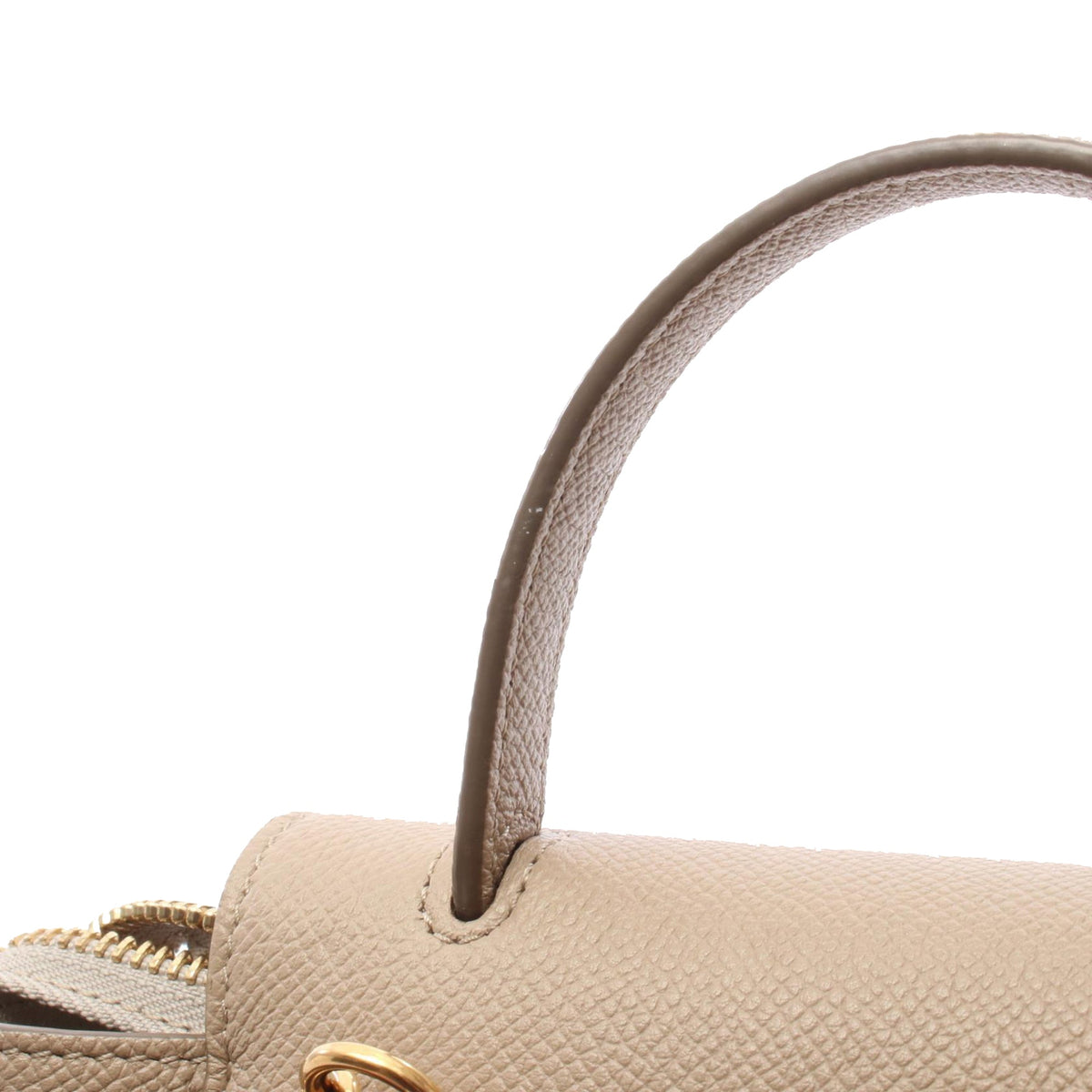 Celine Pico Grained Calfskin Belt Bag — Beige