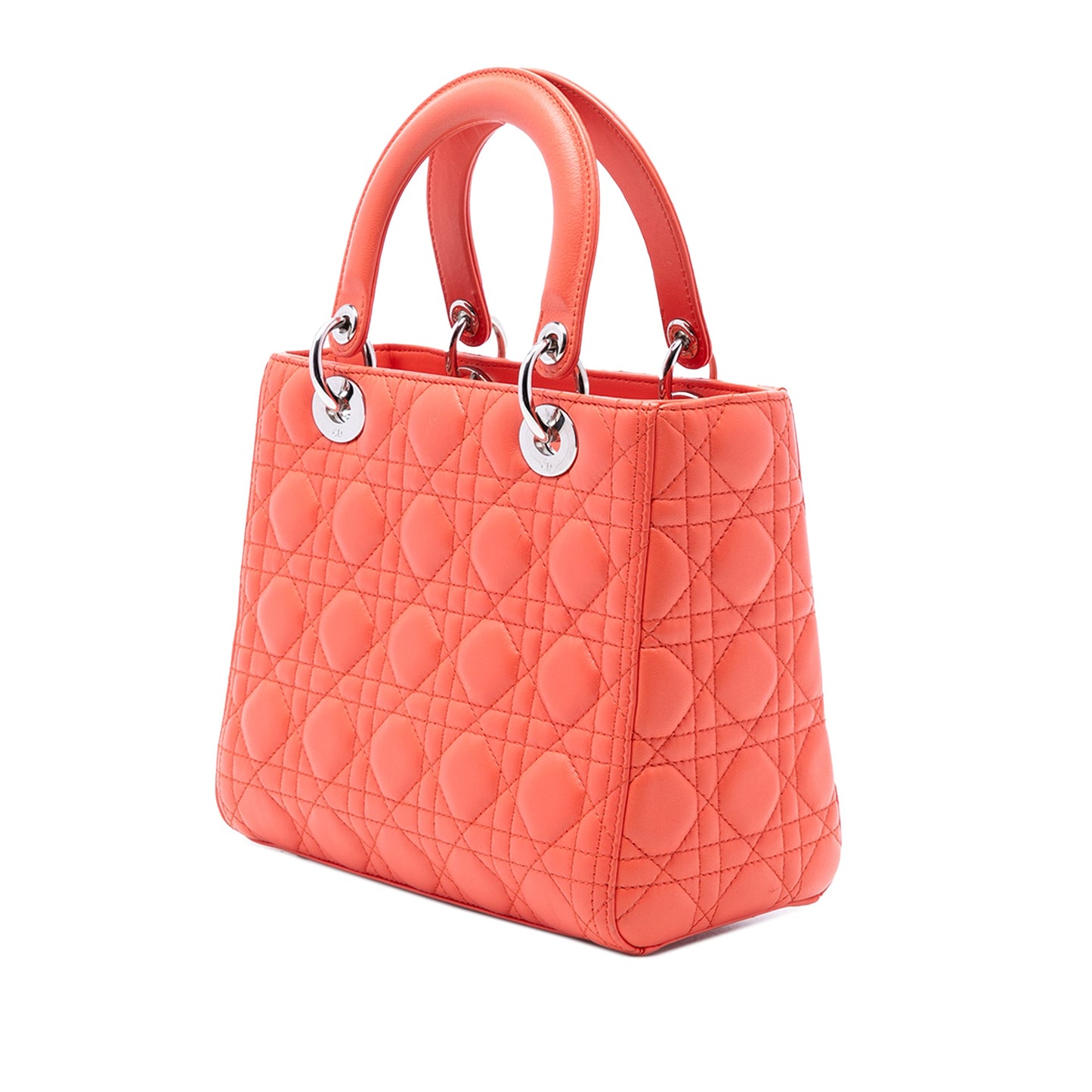 Dior Medium Lambskin Cannage Lady Dior