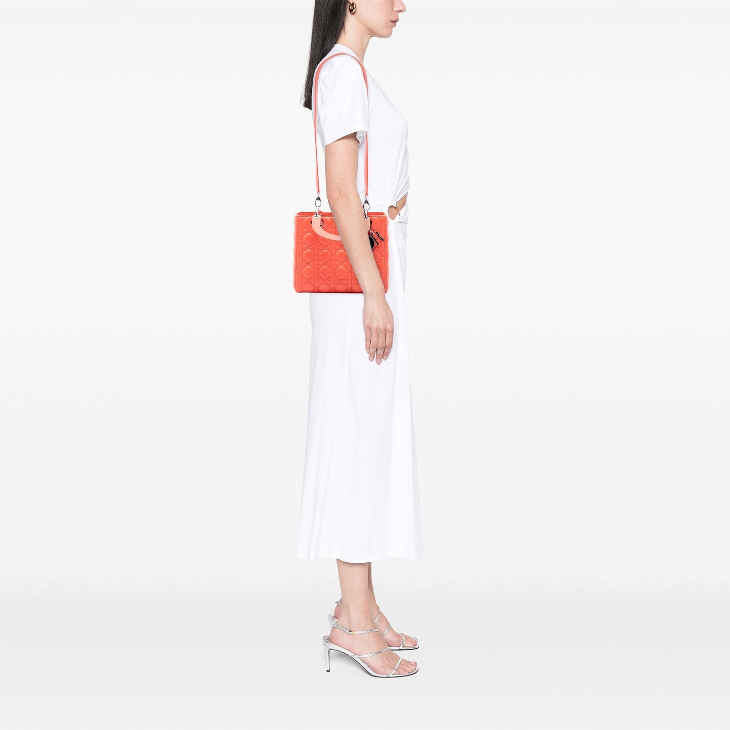Dior Medium Lambskin Cannage Lady Dior