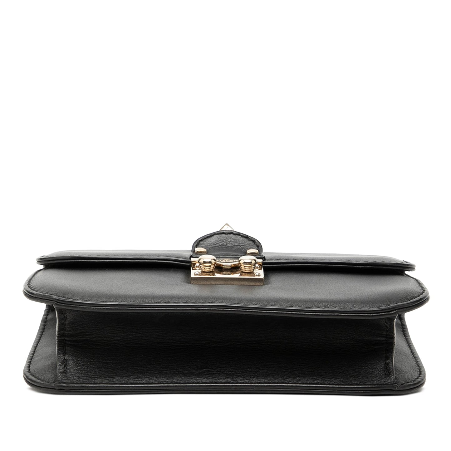 Valentino Small Leather Rockstud Glam Lock Crossbody