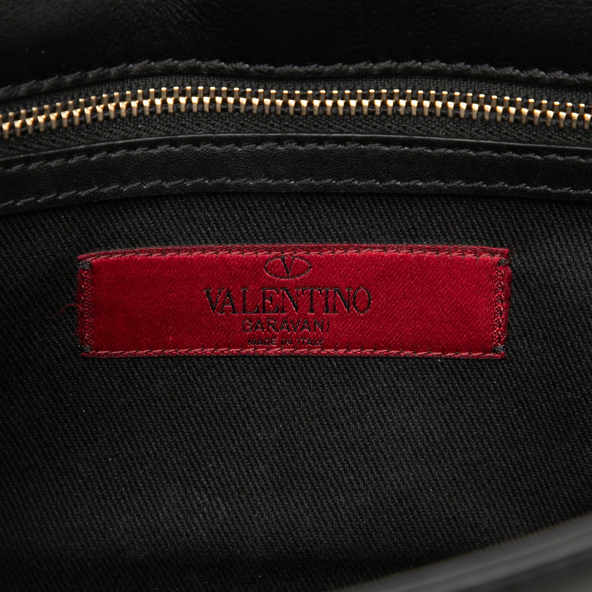Valentino Small Leather Rockstud Glam Lock Crossbody