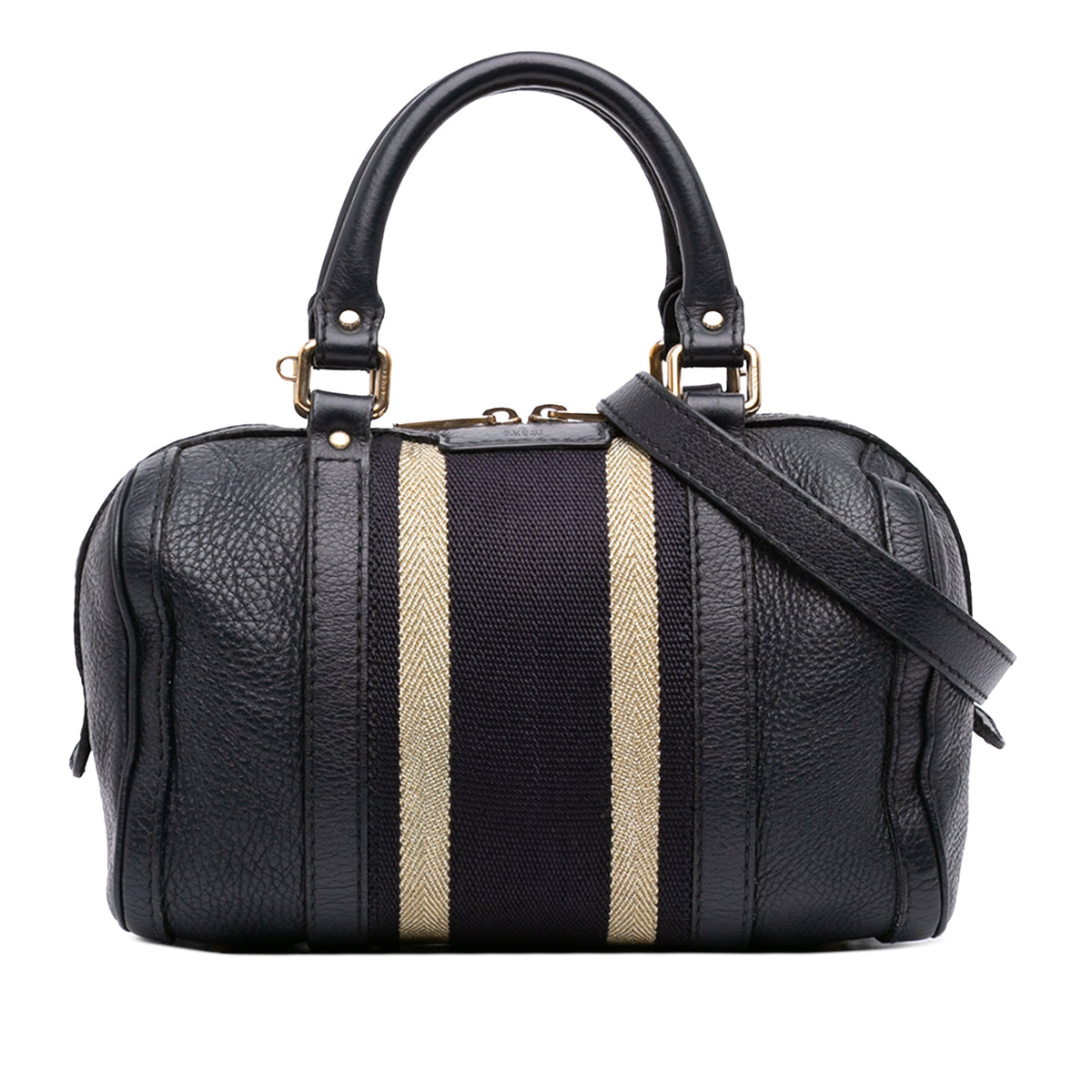 Gucci Small Calfskin Web Joy Boston Bag