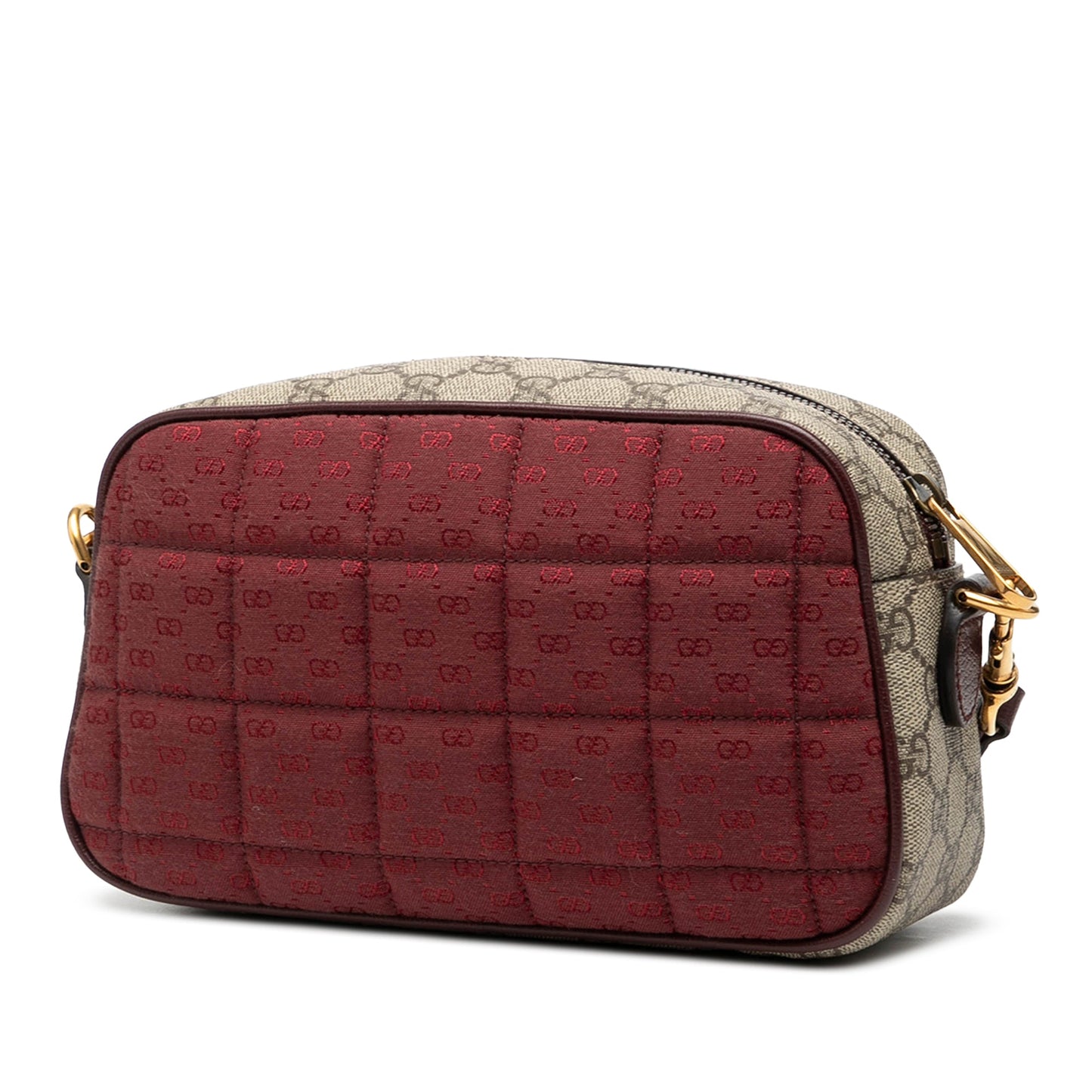 Gucci Small Quilted Mini GG Canvas and GG Supreme Double G Crossbody