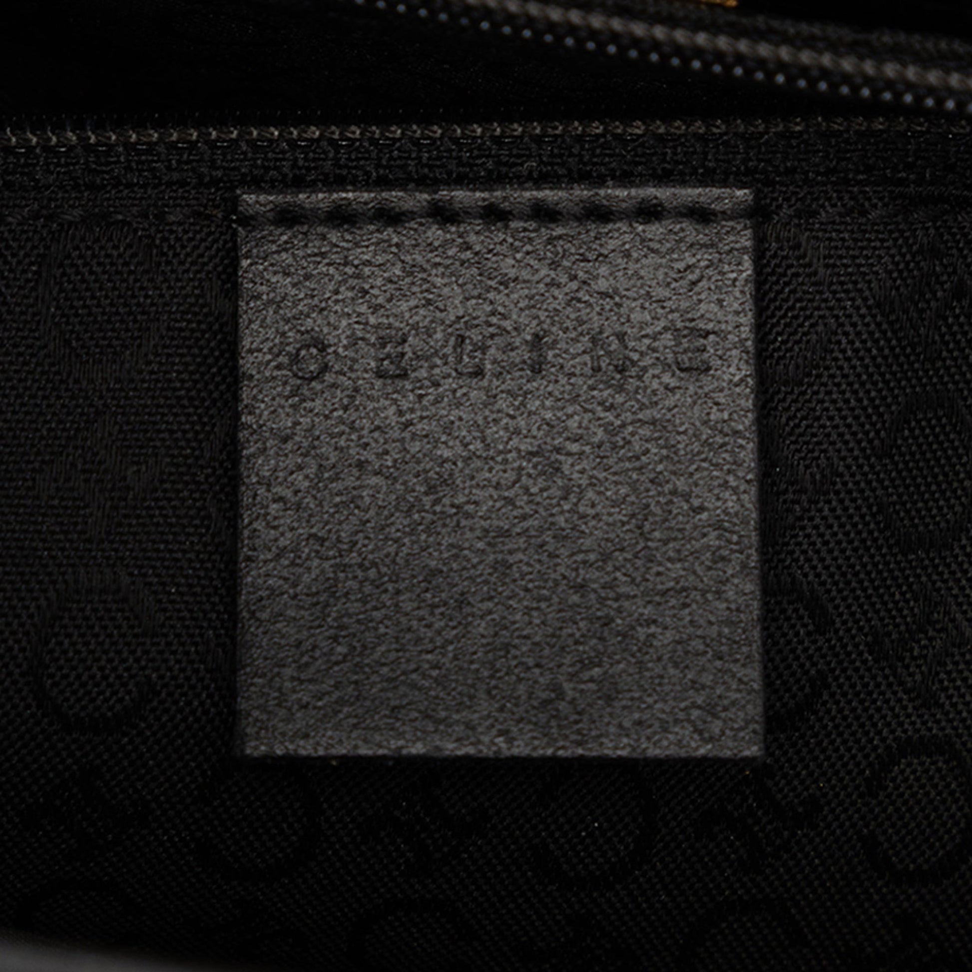 Celine Croc Embossed and Smooth Calfskin Handbag