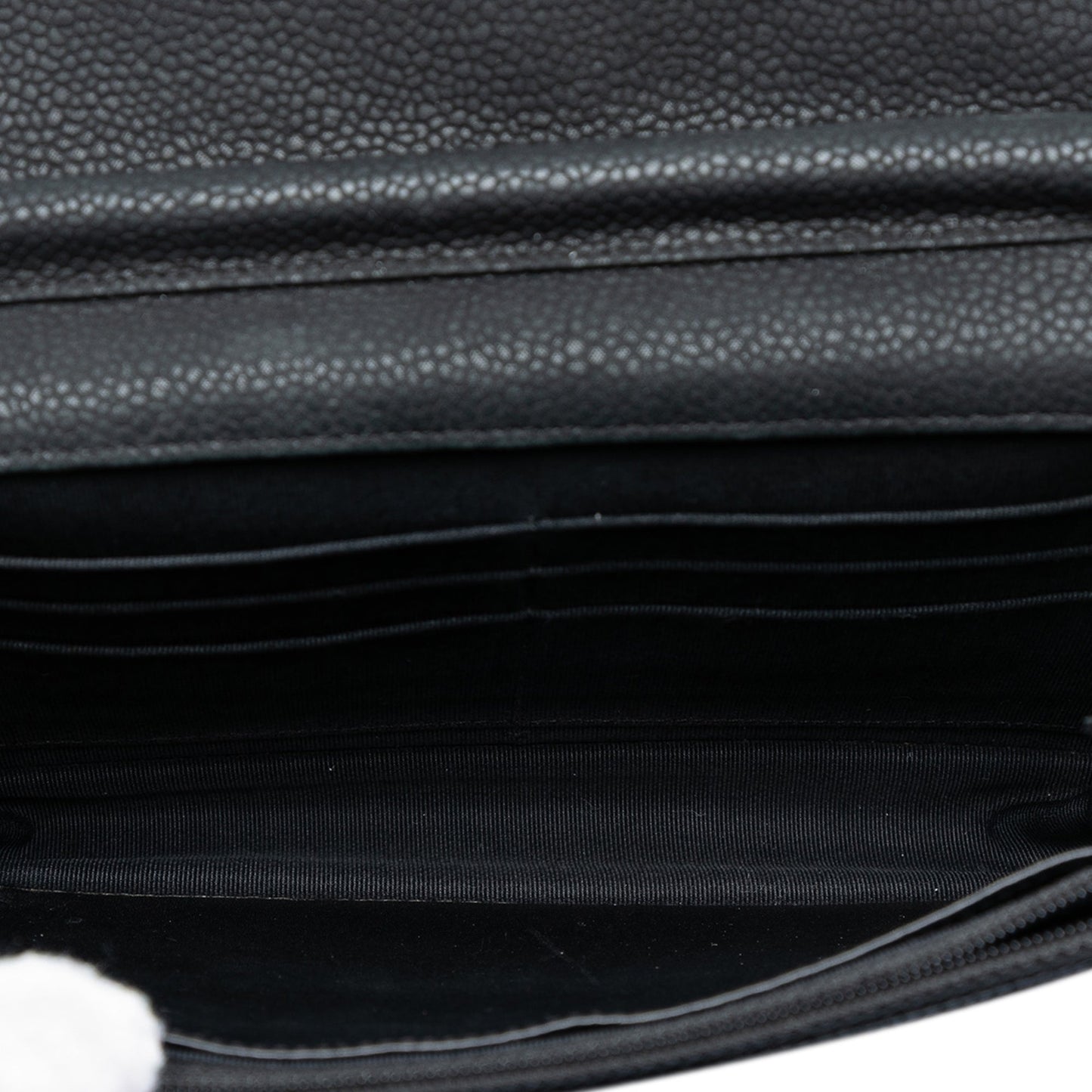 Chanel CC Quilted Caviar Wallet on Chain