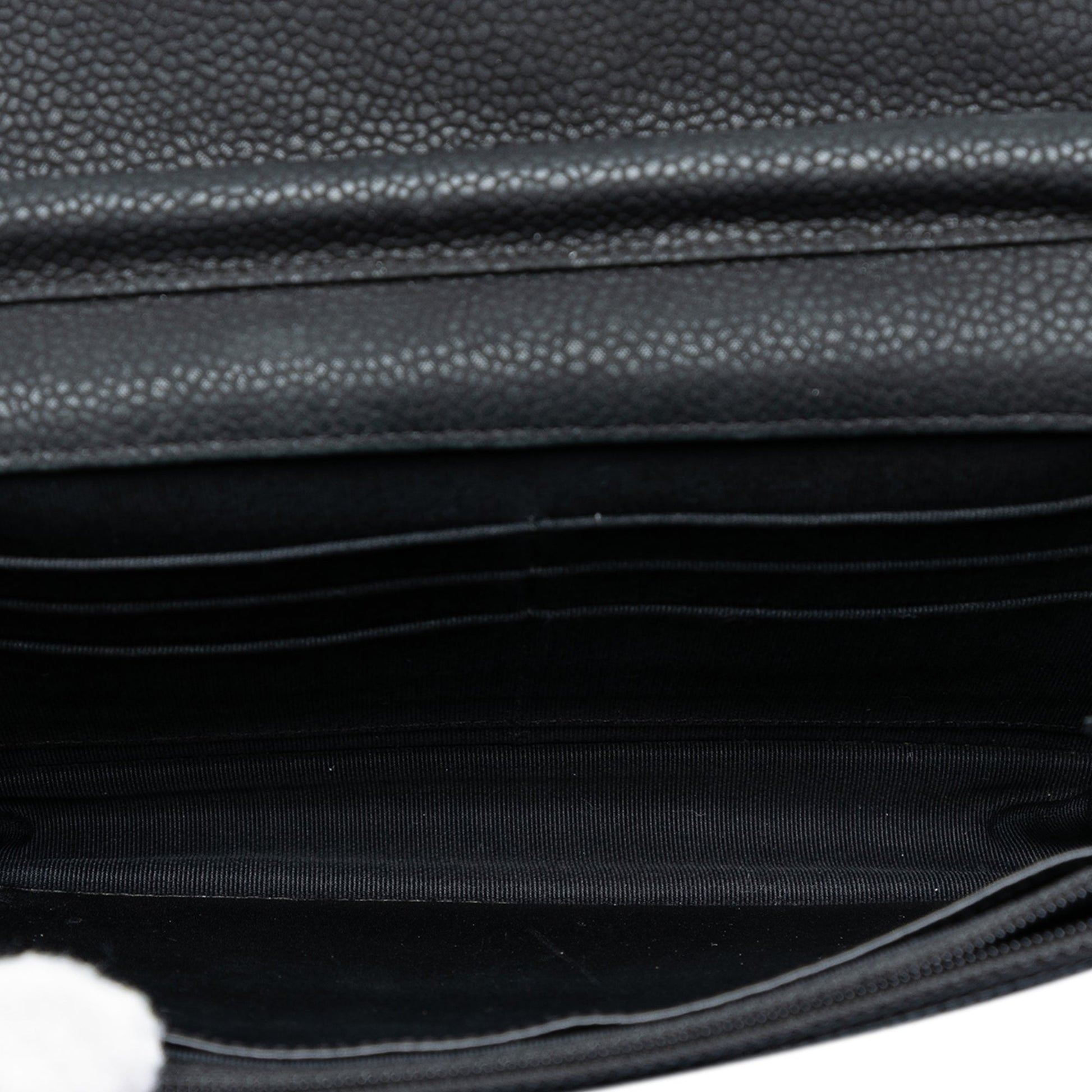 Chanel CC Quilted Caviar Wallet on Chain